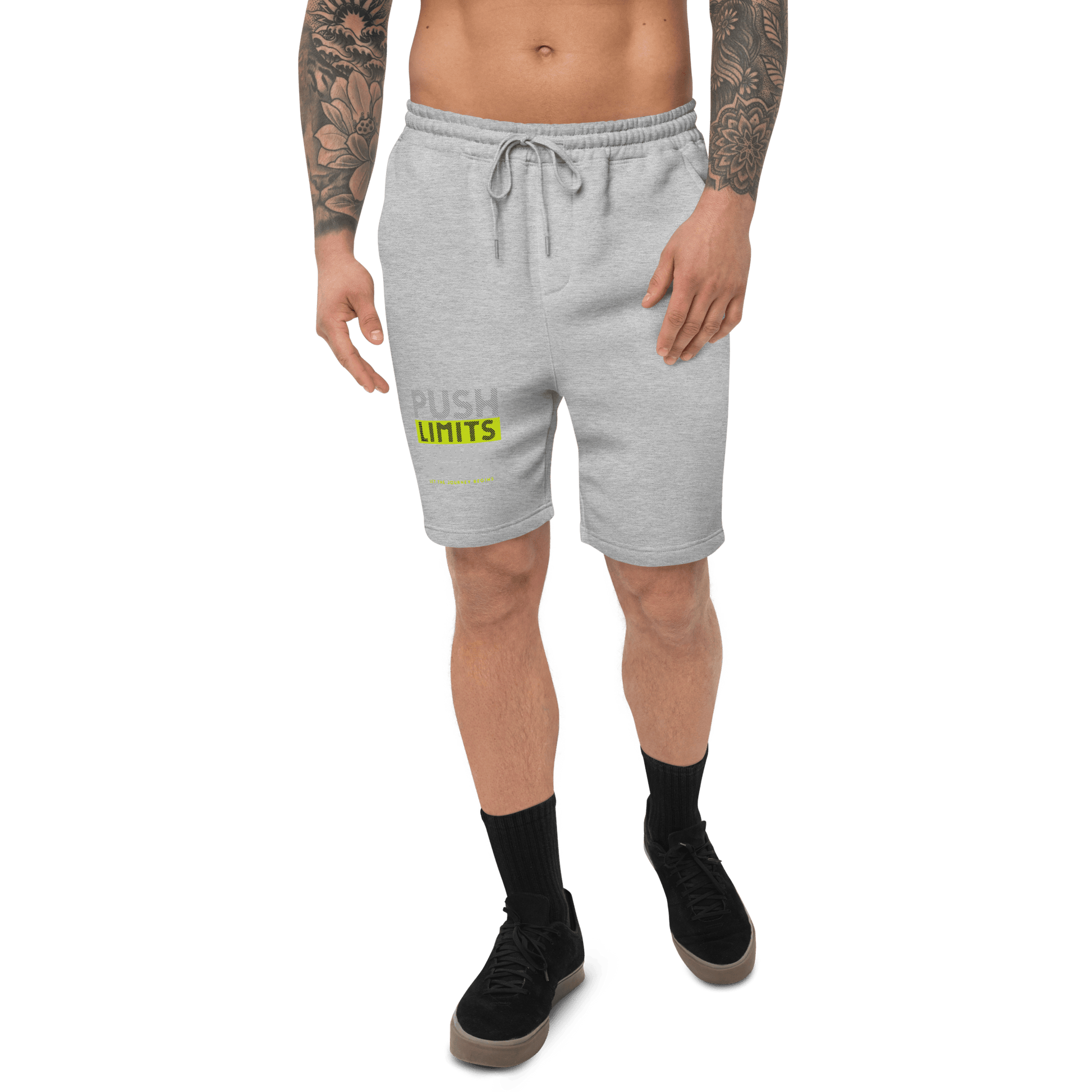 Stylish3Tees.com Push Limits Men's fleece shorts