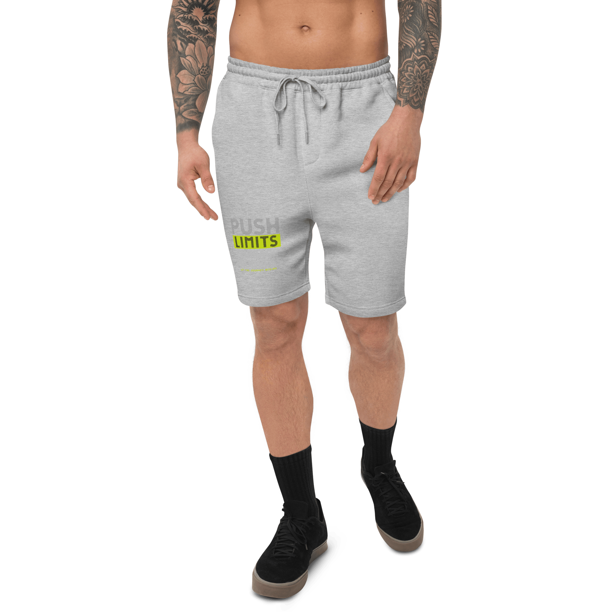 Stylish3Tees.com Push Limits Men's fleece shorts