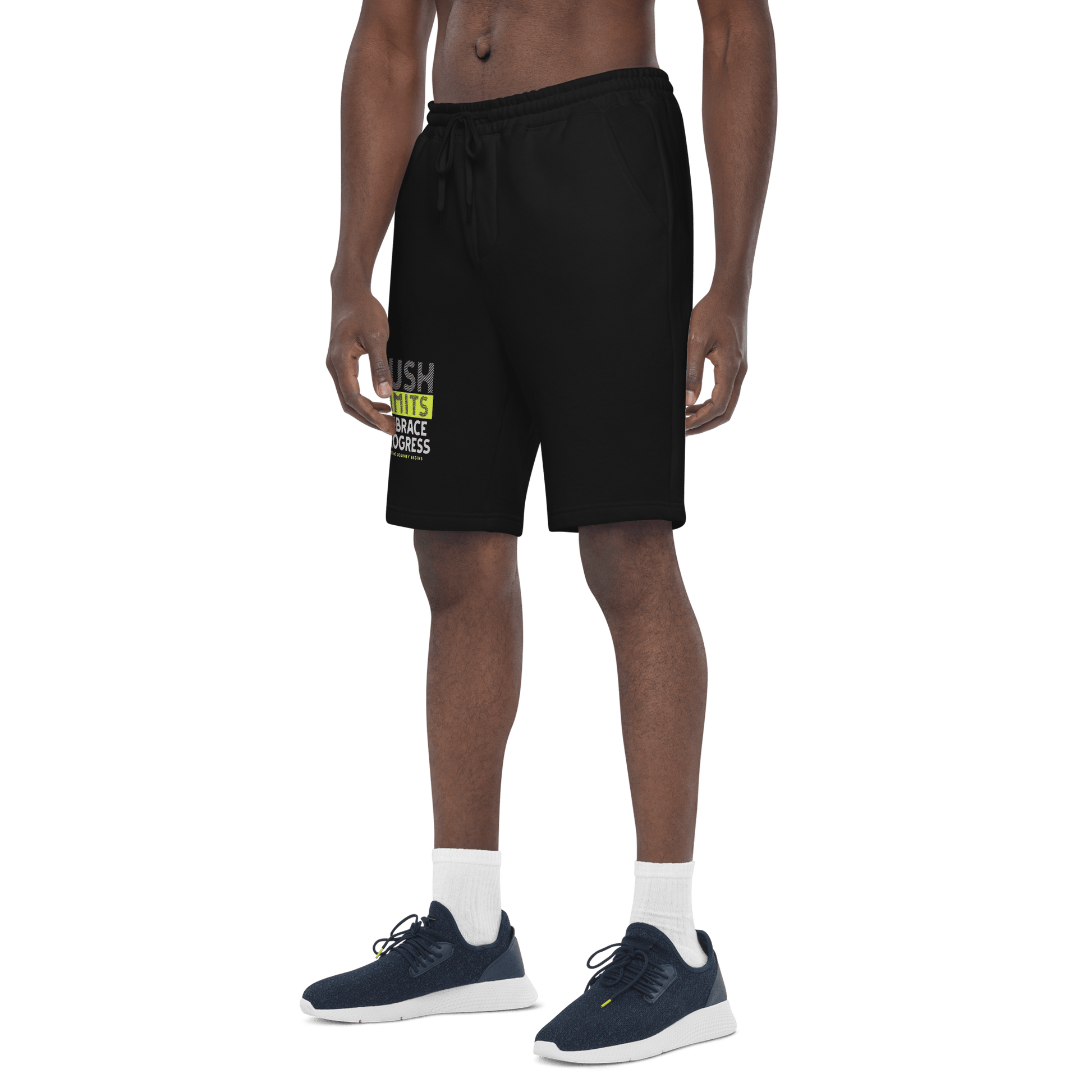 Stylish3Tees.com Push Limits Men's fleece shorts