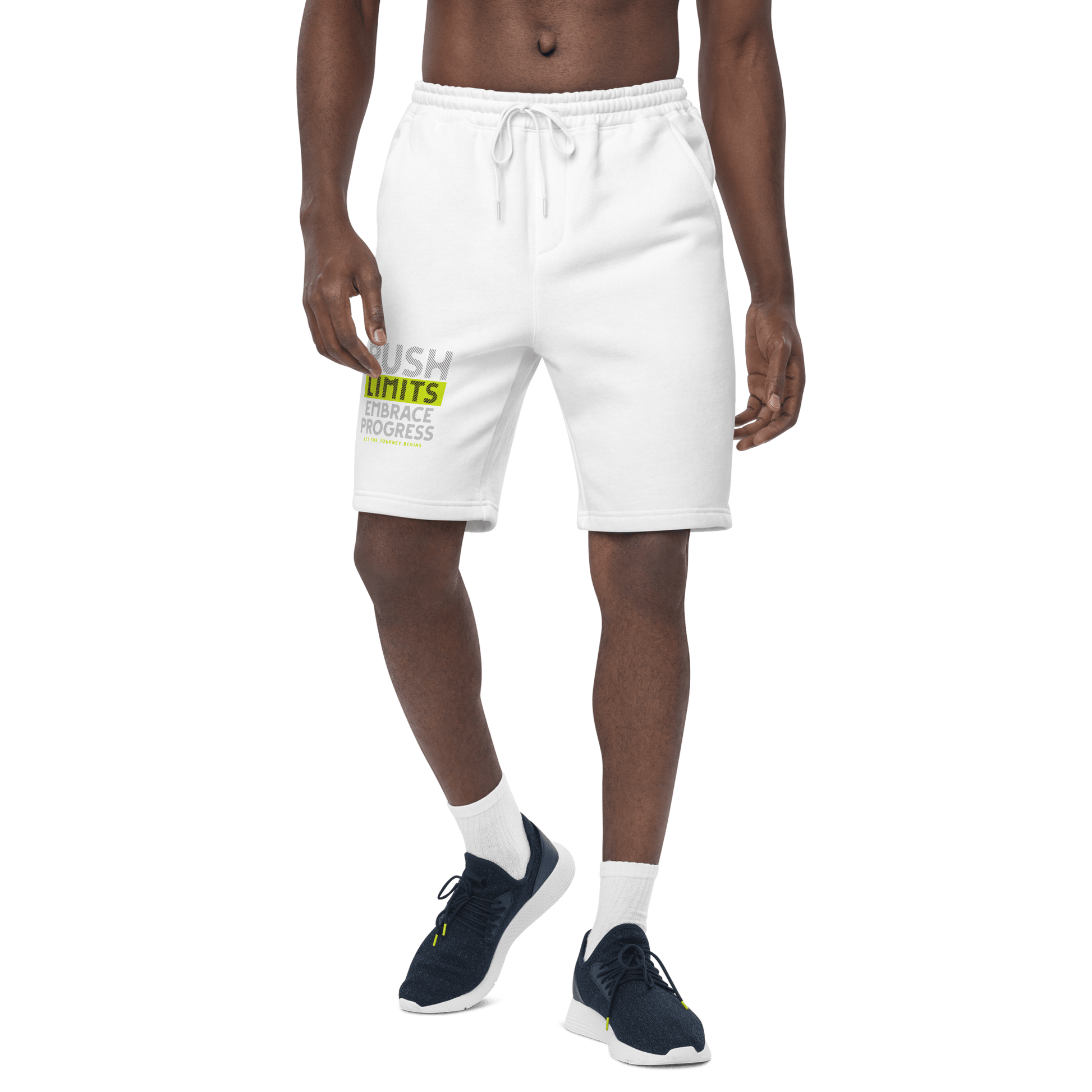 Stylish3Tees.com Push Limits Men's fleece shorts