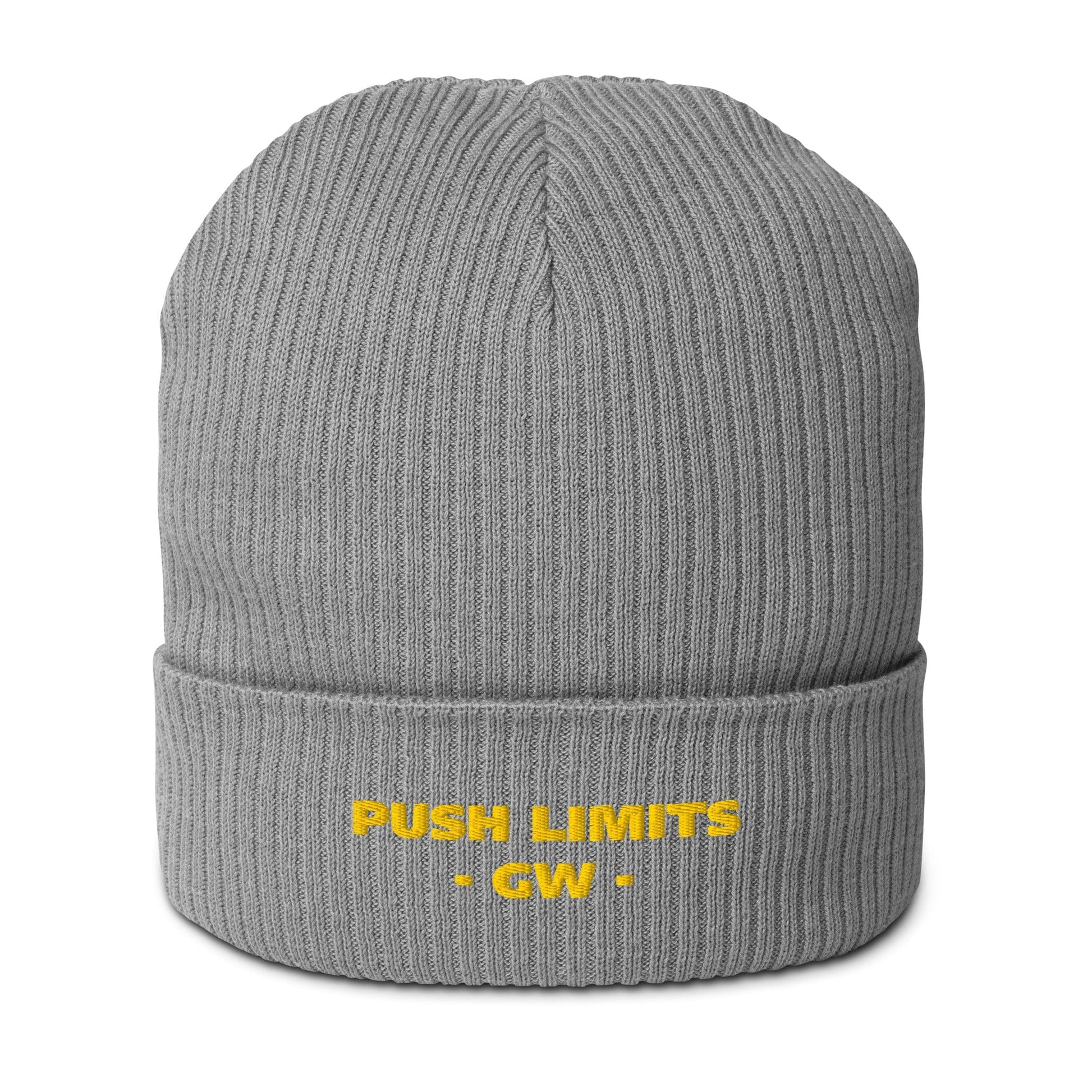 Stylish3Tees.com Push Limits Organic Ribbed Beanie
