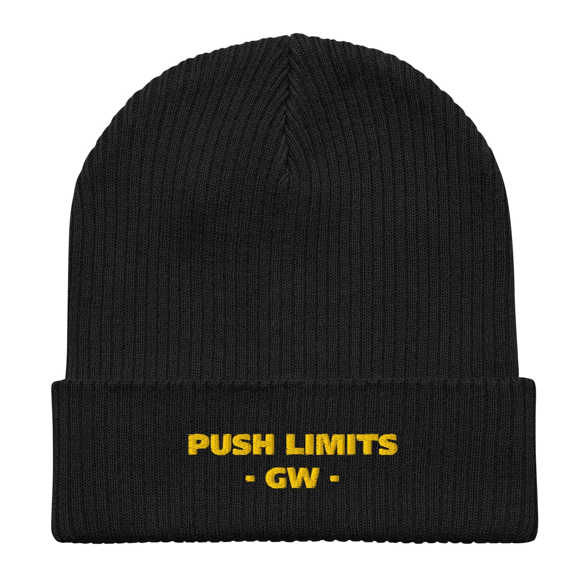 Stylish3Tees.com Push Limits Organic Ribbed Beanie