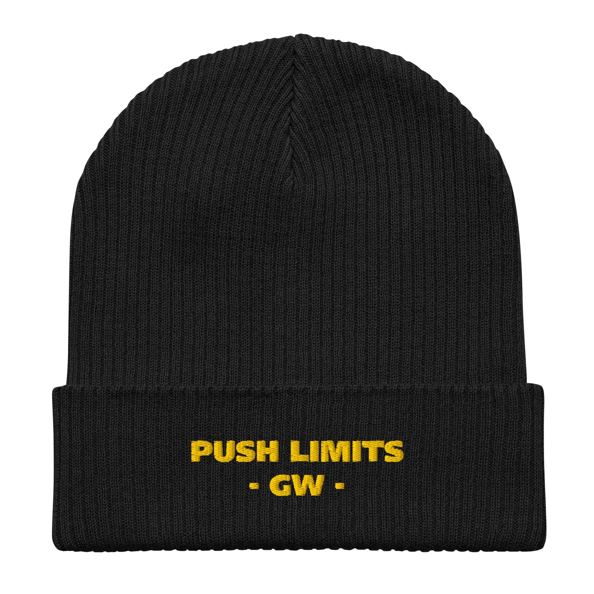 Stylish3Tees.com Push Limits Organic Ribbed Beanie