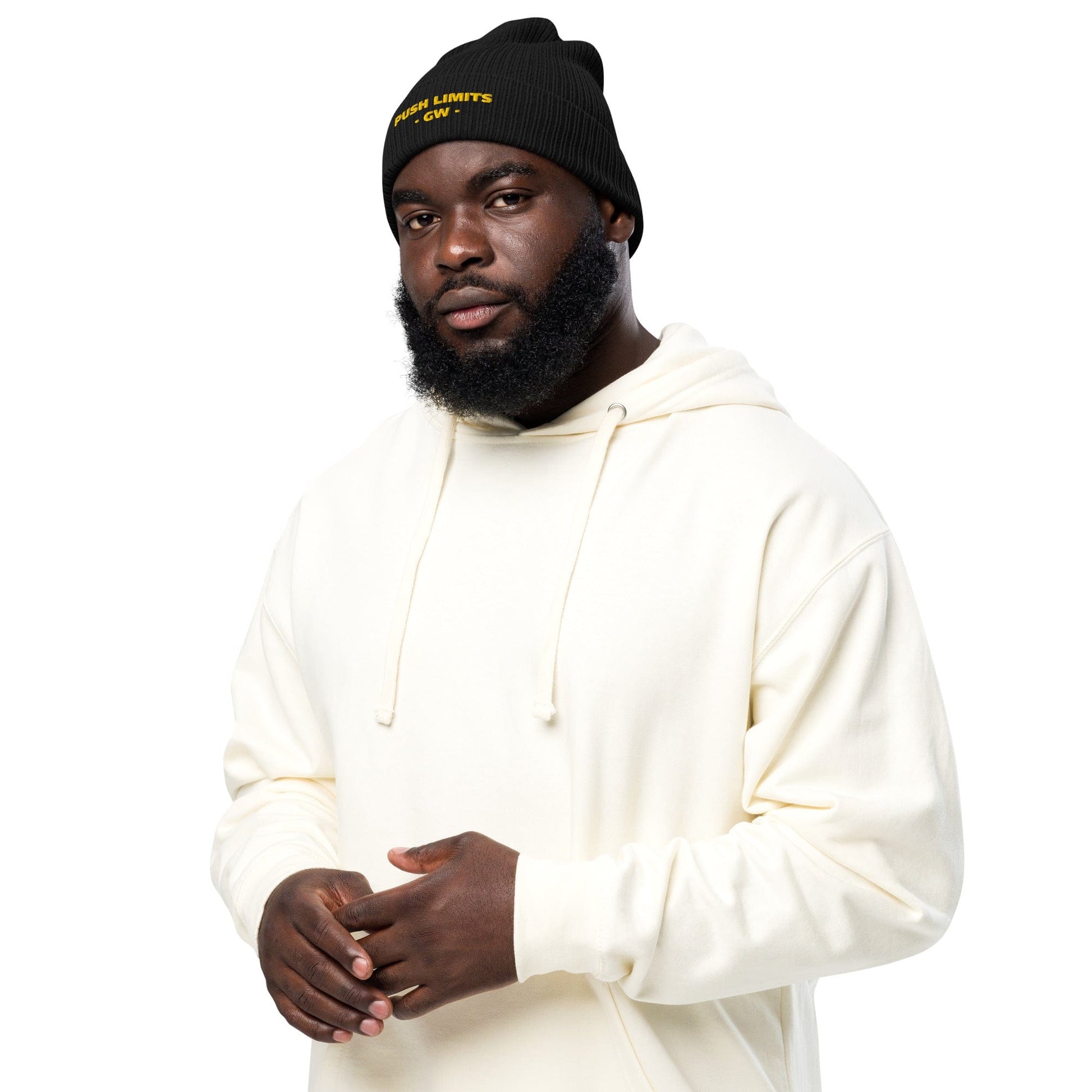 Stylish3Tees.com Push Limits Organic Ribbed Beanie