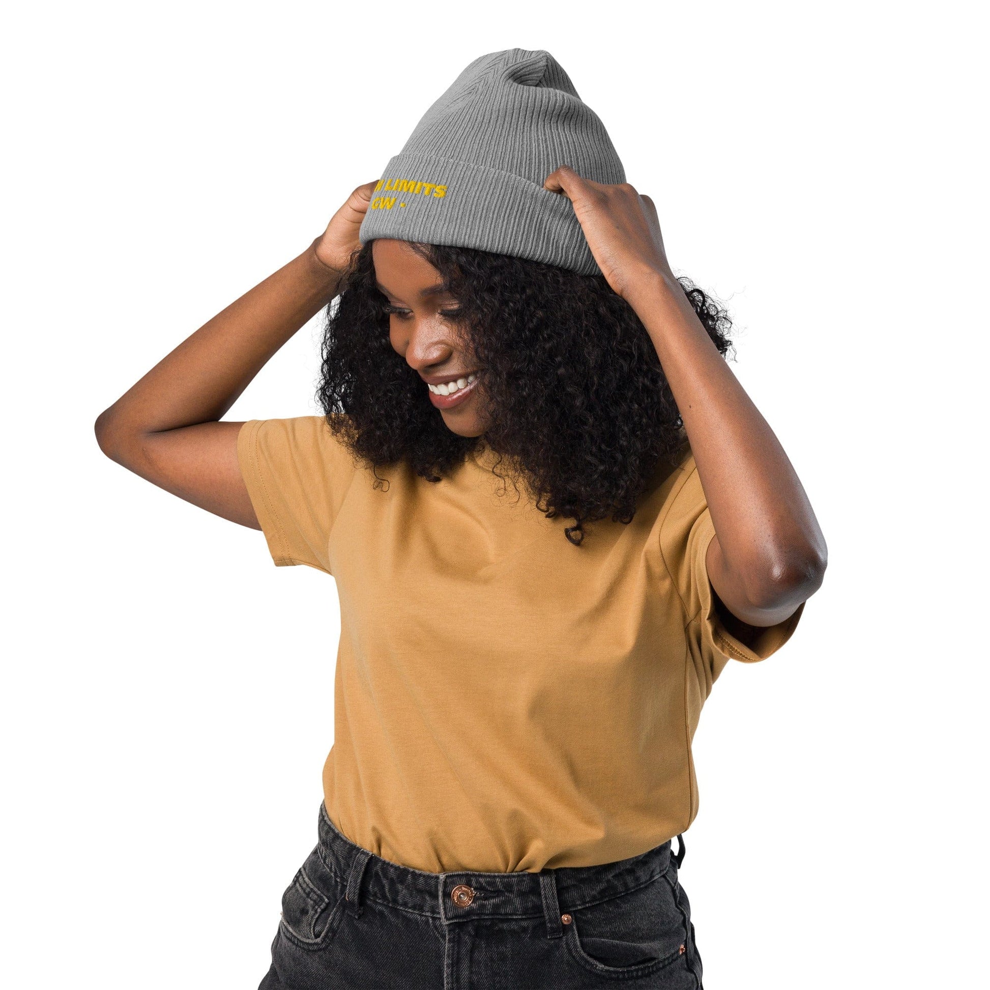 Stylish3Tees.com Push Limits Organic Ribbed Beanie