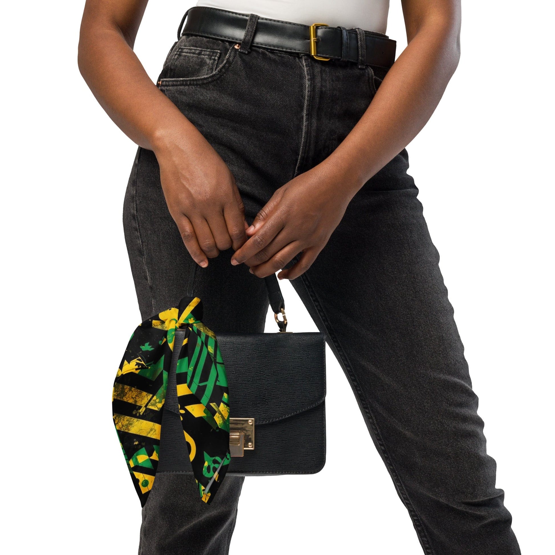 Stylish3Tees.com S Bold Geometry (Green, Gold & Black) All-over print bandana