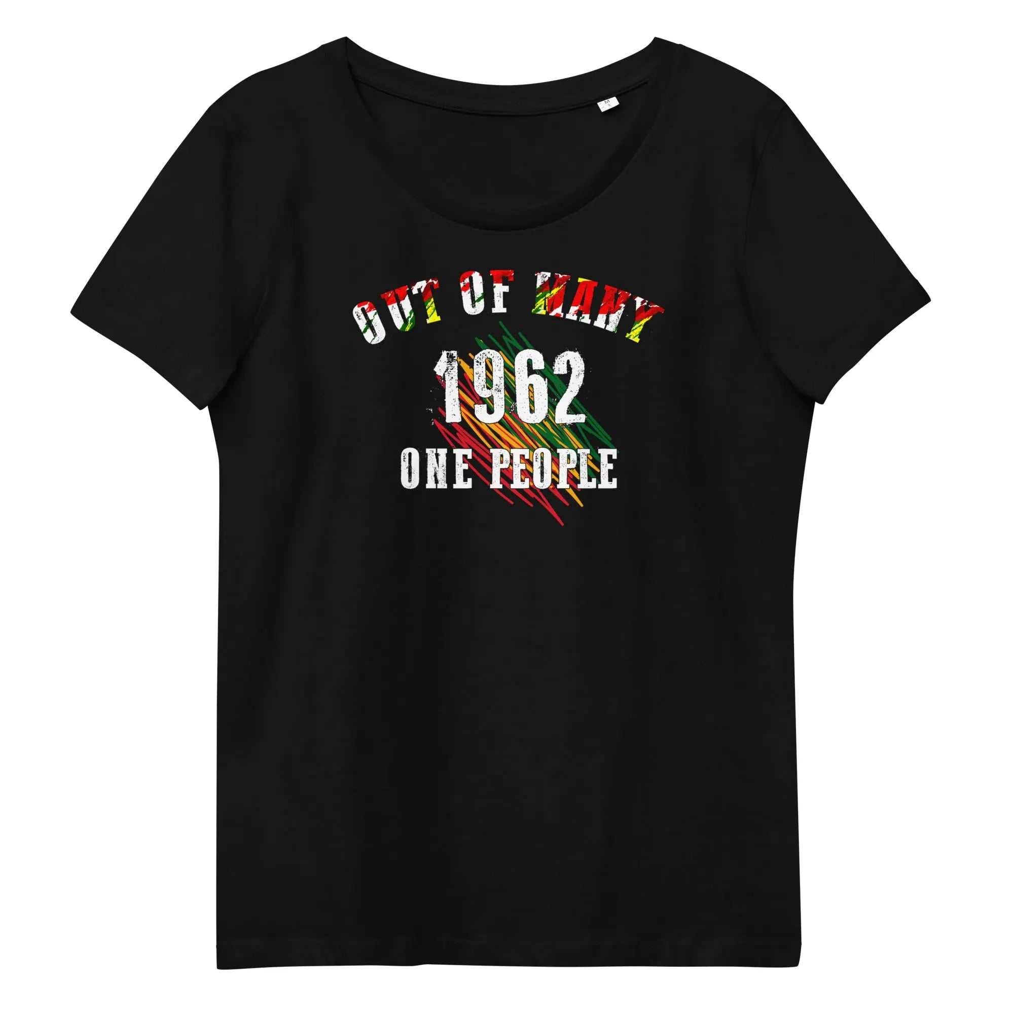 Stylish3Tees.com S Out Of Many One People Women's fitted eco tee