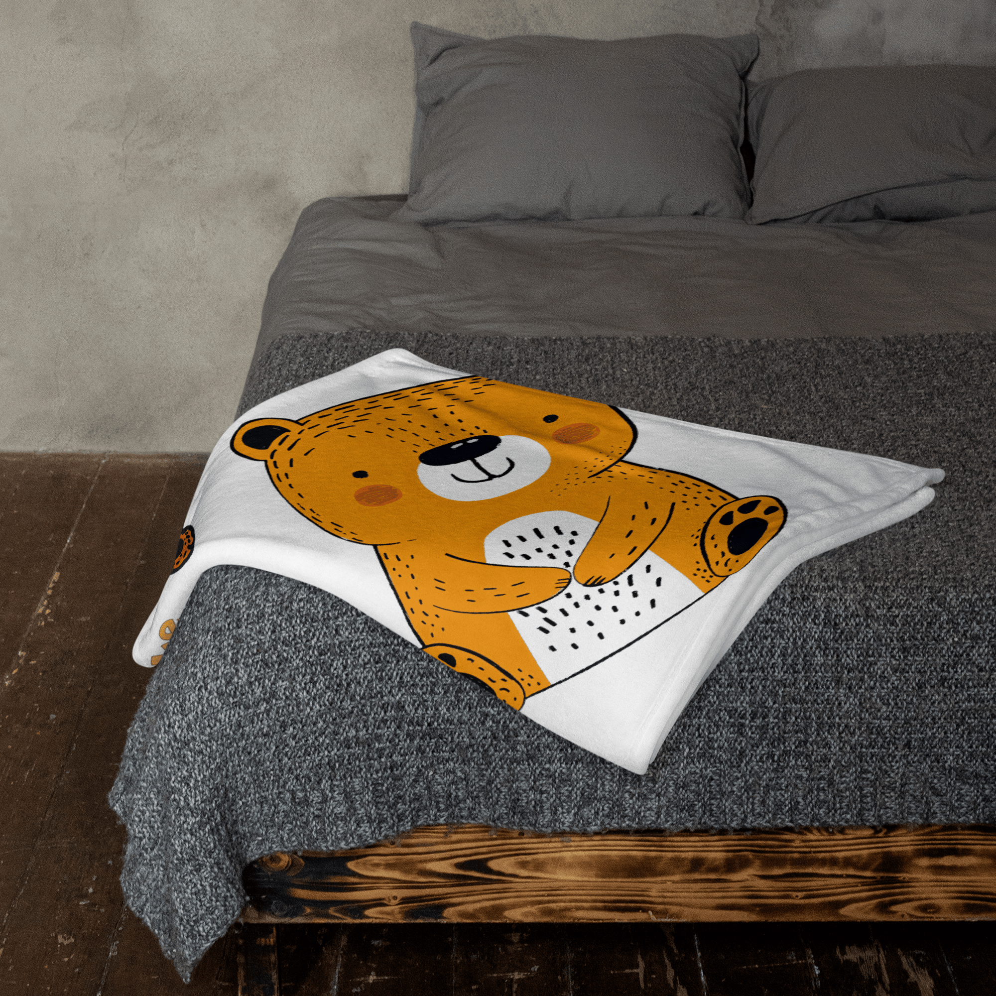 Stylish3Tees.com Stay Strong Like Bears Throw Blanket
