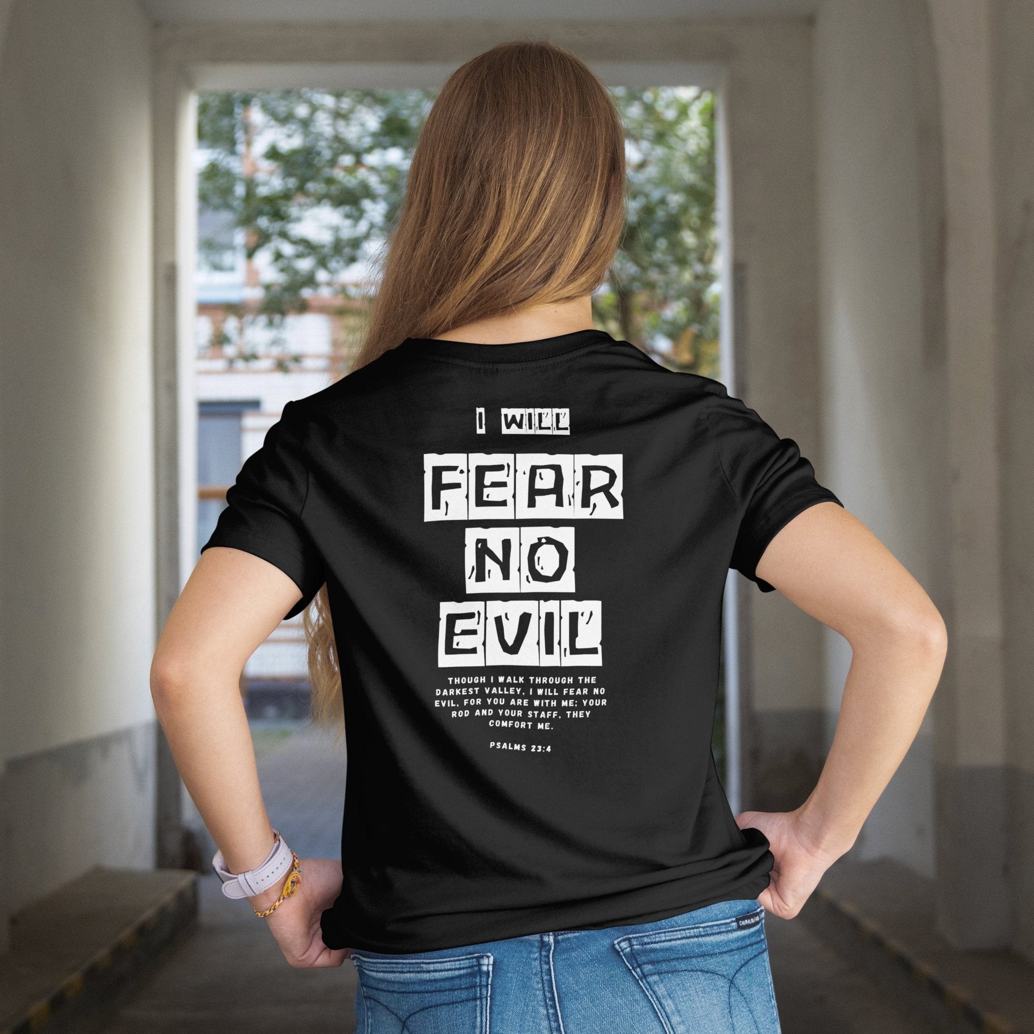 Stylish3Tees.com T-Shirts I Will Fear No Evil Organic Women's Heathered Zip Hoodie | Econscious EC4580