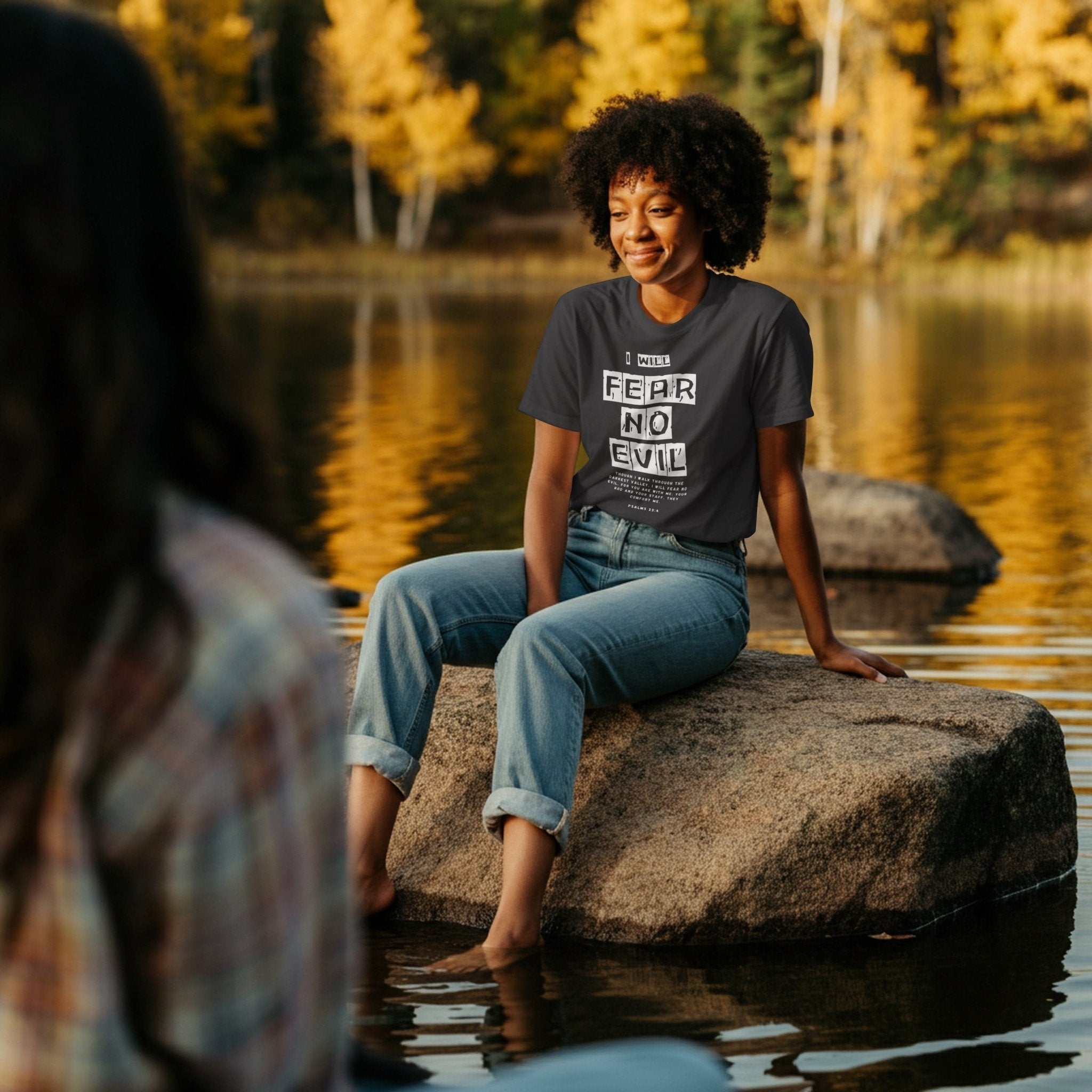 Stylish3Tees.com T-Shirts I Will Fear No Evil Organic Women's Heathered Zip Hoodie | Econscious EC4580