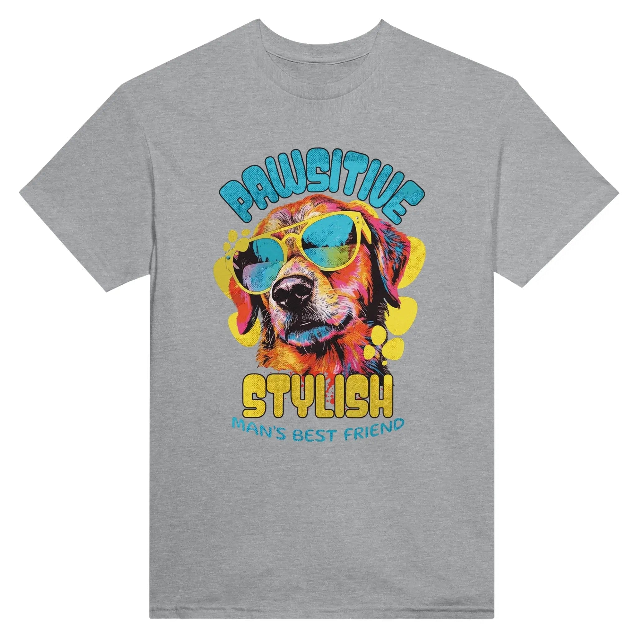 Stylish3Tees.com T-Shirts Sports Grey / S Positive Stylish Heavyweight Unisex Crewneck T-shirt