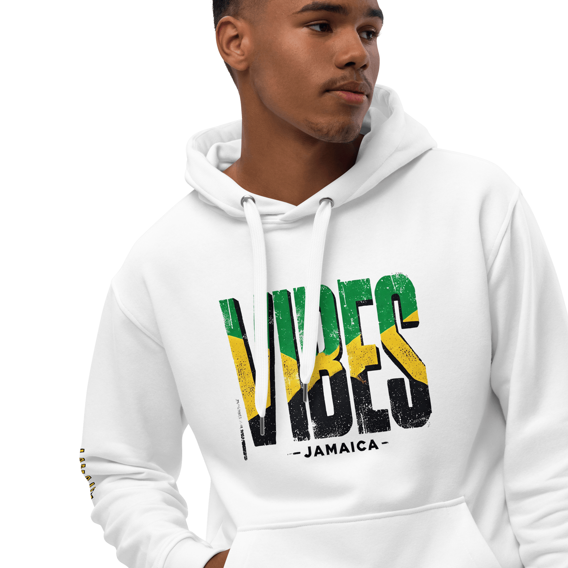 Stylish3Tees.com T-Shirts Vibes Jamaica Premium eco hoodie