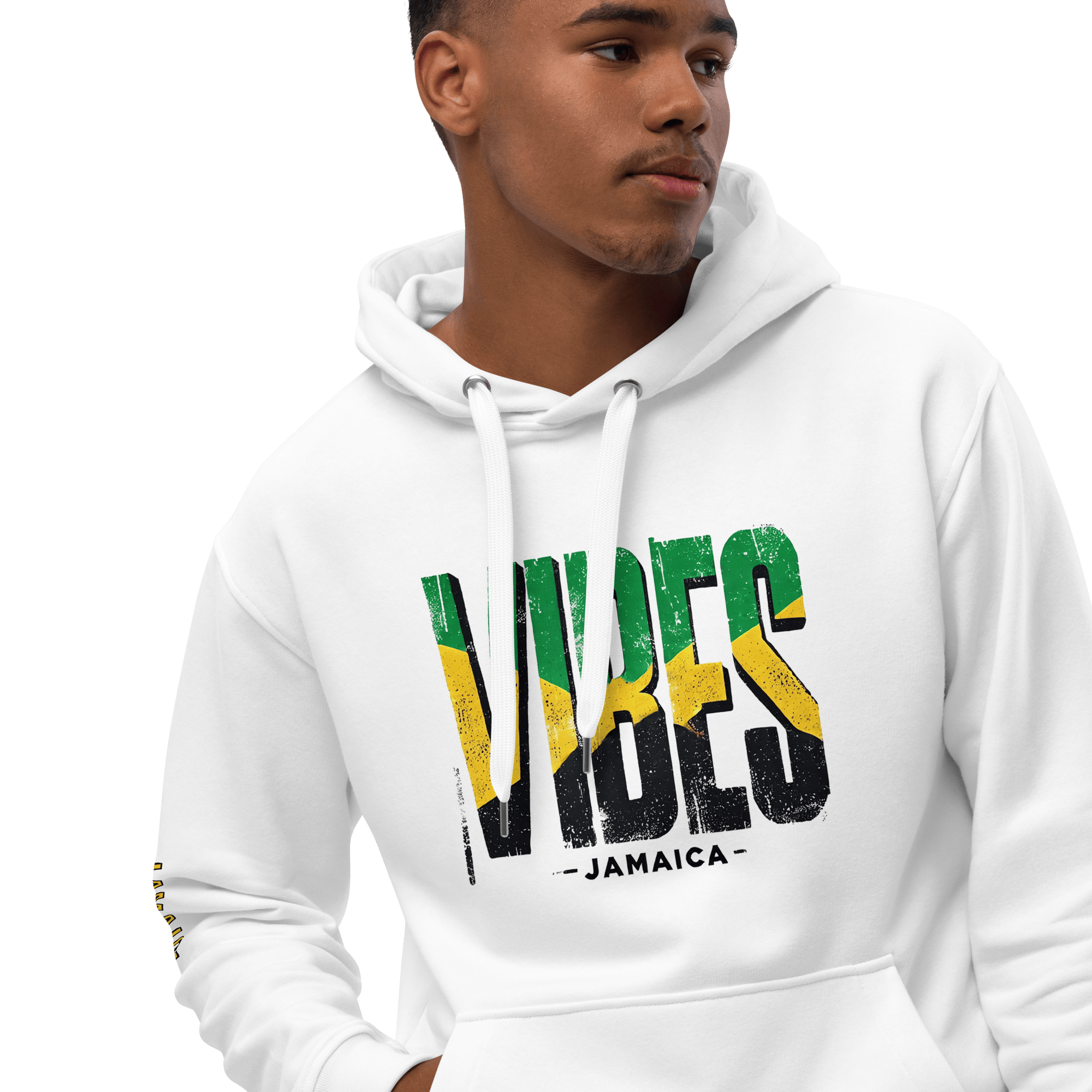 Stylish3Tees.com T-Shirts Vibes Jamaica Premium eco hoodie