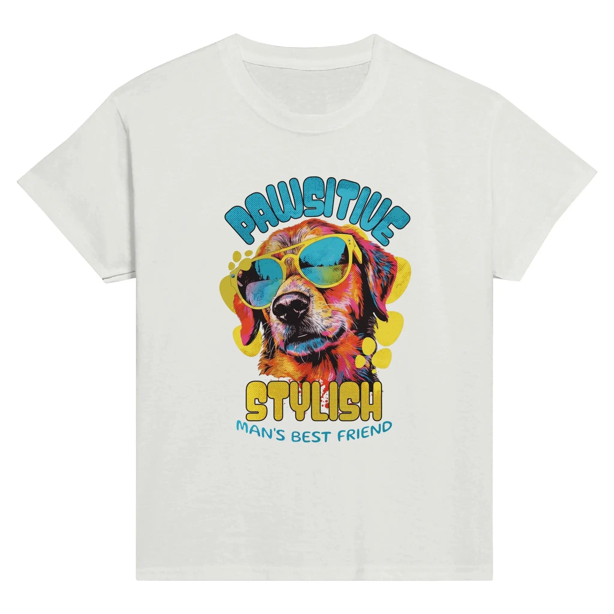 Stylish3Tees.com T-Shirts White / XS Pawsitive Stylish  Classic Kids Crewneck T-shirt