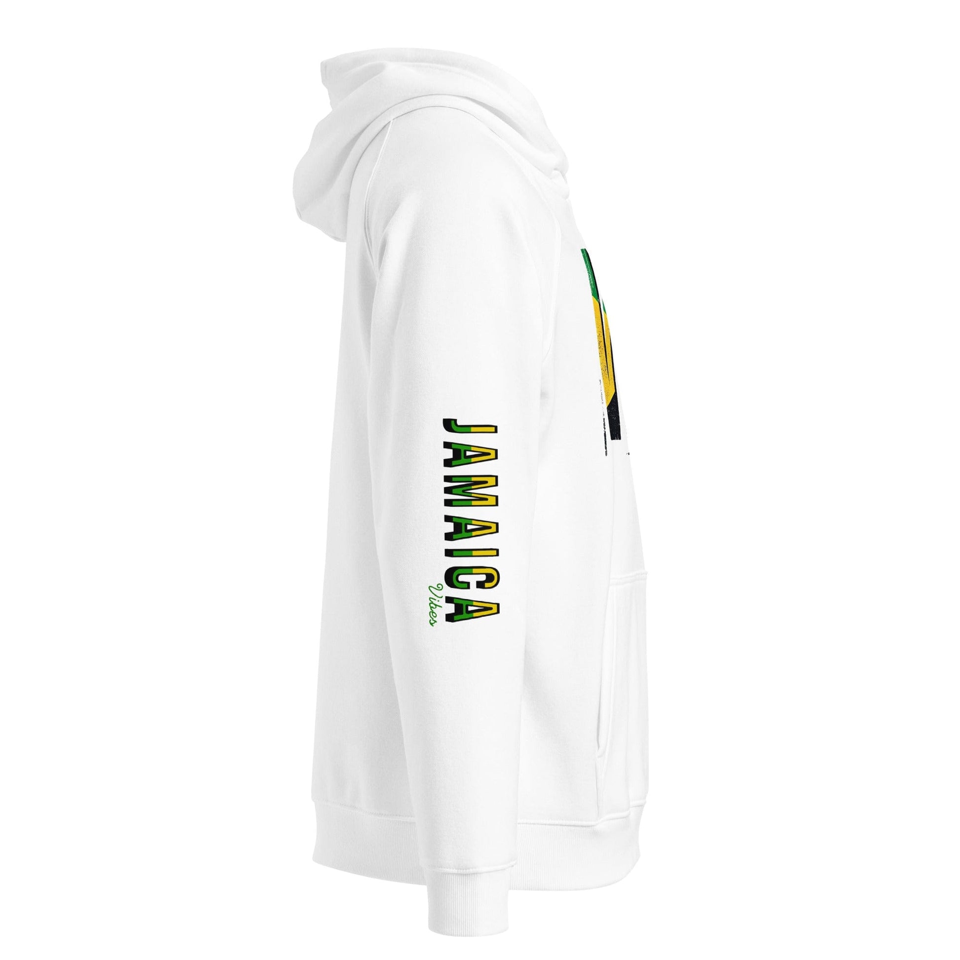 Stylish3Tees.com Vibes Jamaica Unisex eco raglan hoodie