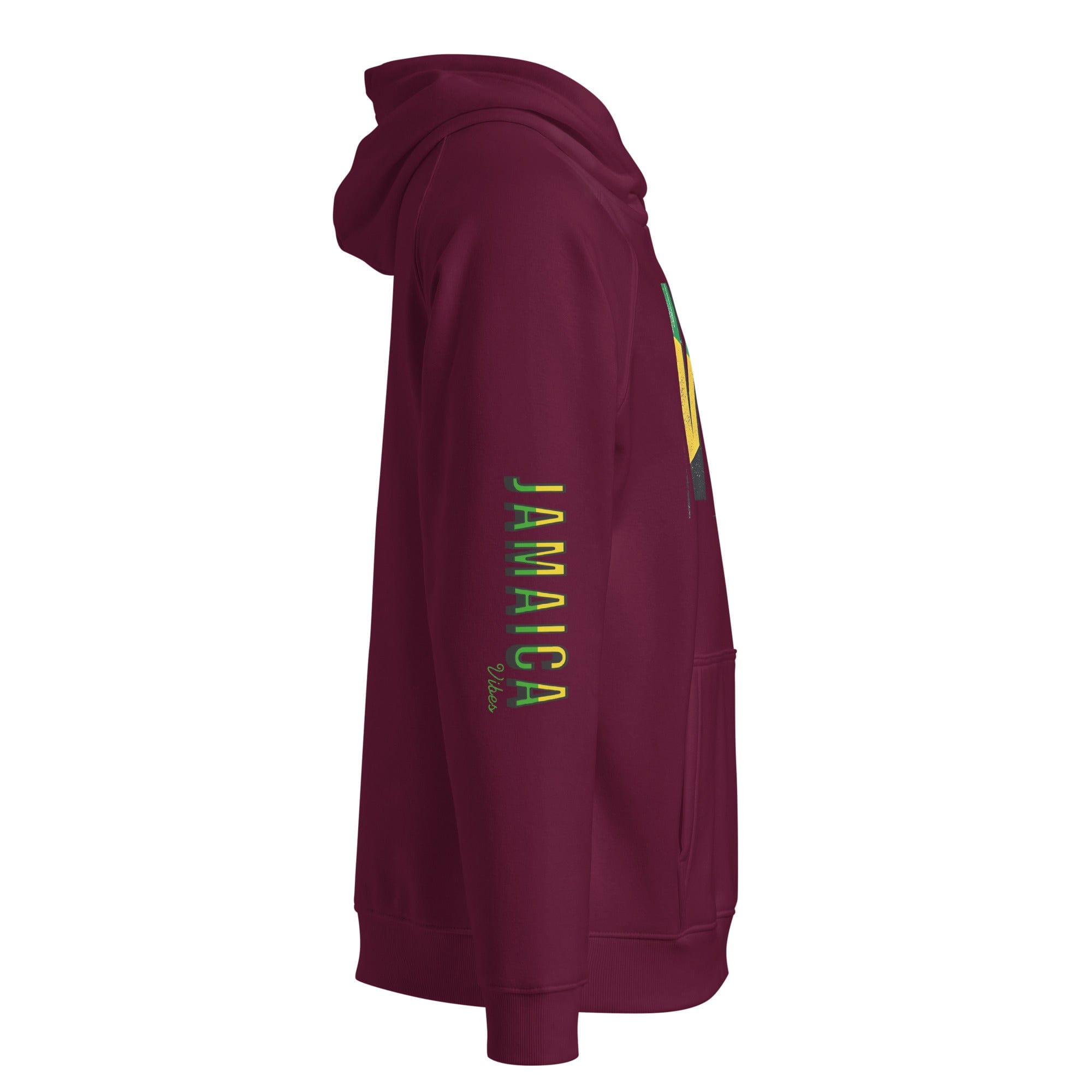 Stylish3Tees.com Vibes Jamaica Unisex eco raglan hoodie