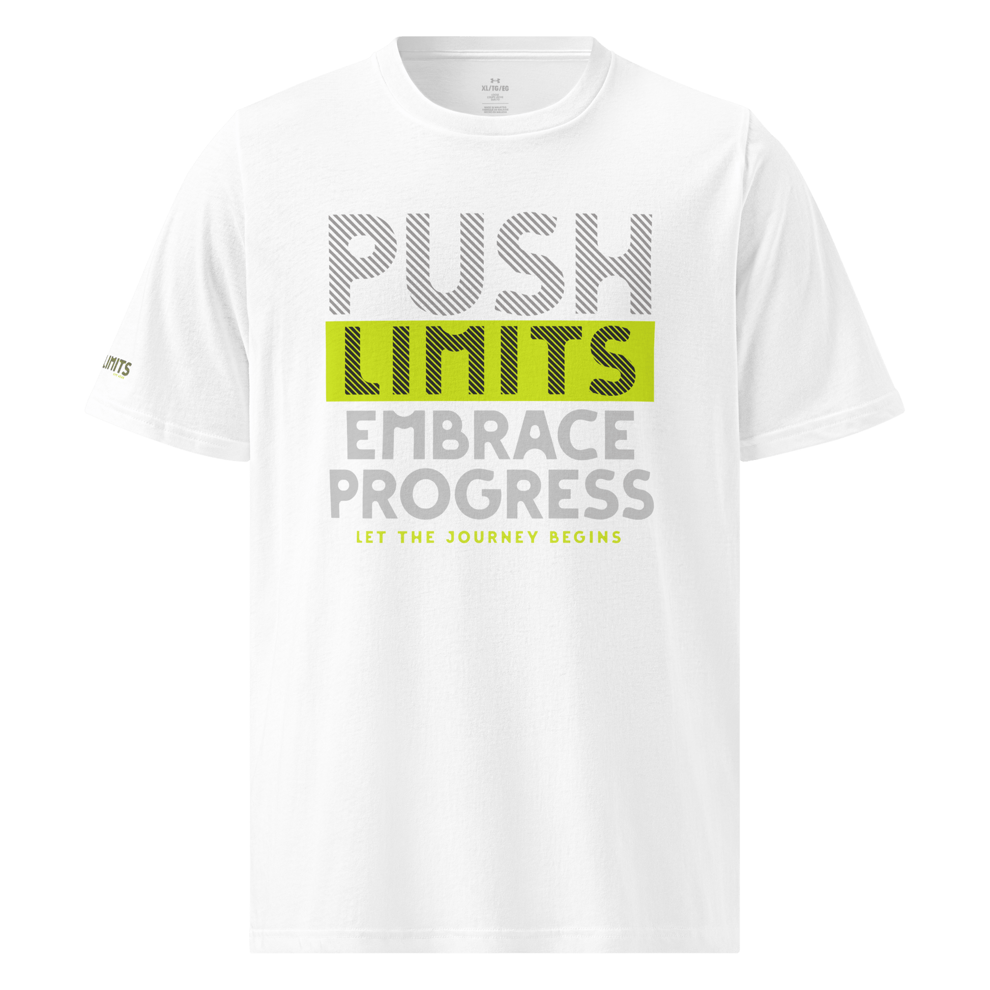 Stylish3Tees.com White / S Push Limits Embrace Progress Under ArmourⓇ athletic t-shirt