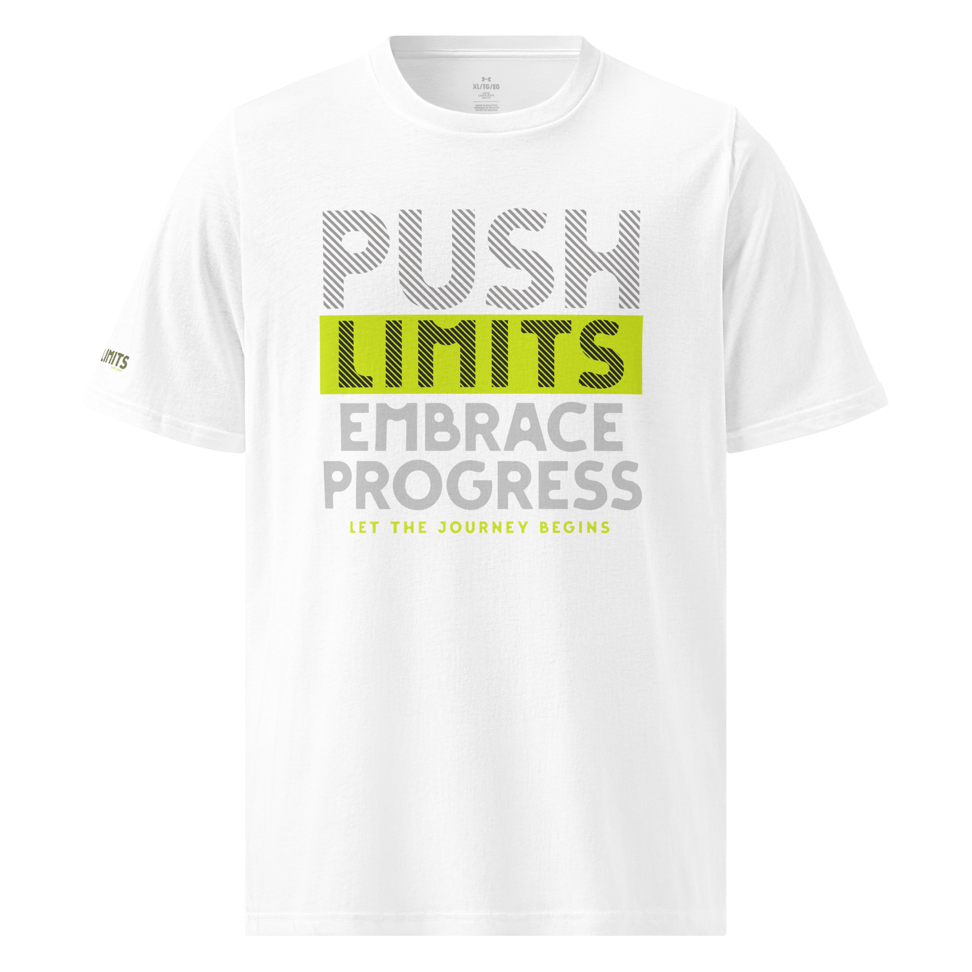 Stylish3Tees.com White / S Push Limits Embrace Progress Under ArmourⓇ athletic t-shirt