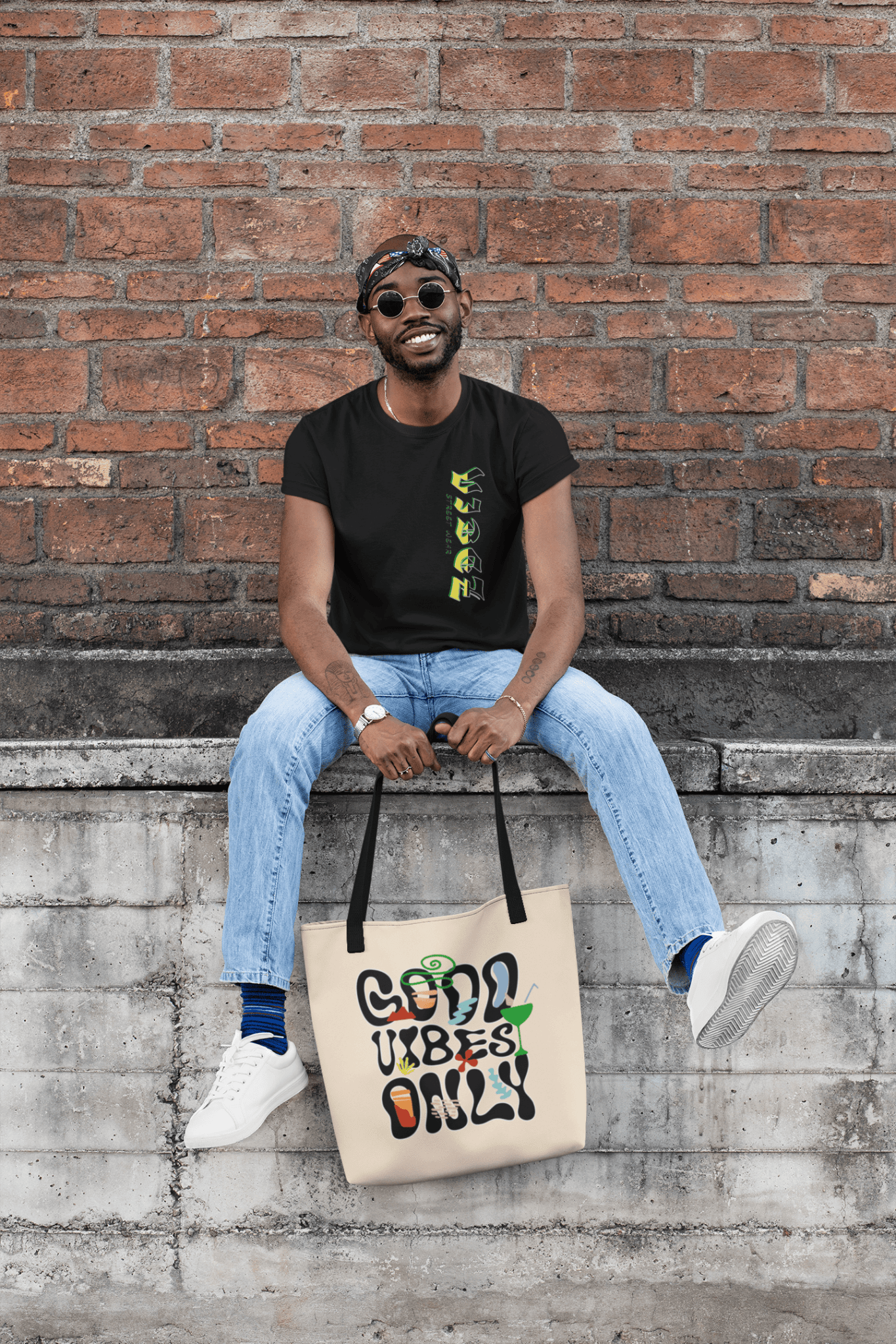 My Store Tote Bags Good Vibes Only Premium Tote Bag