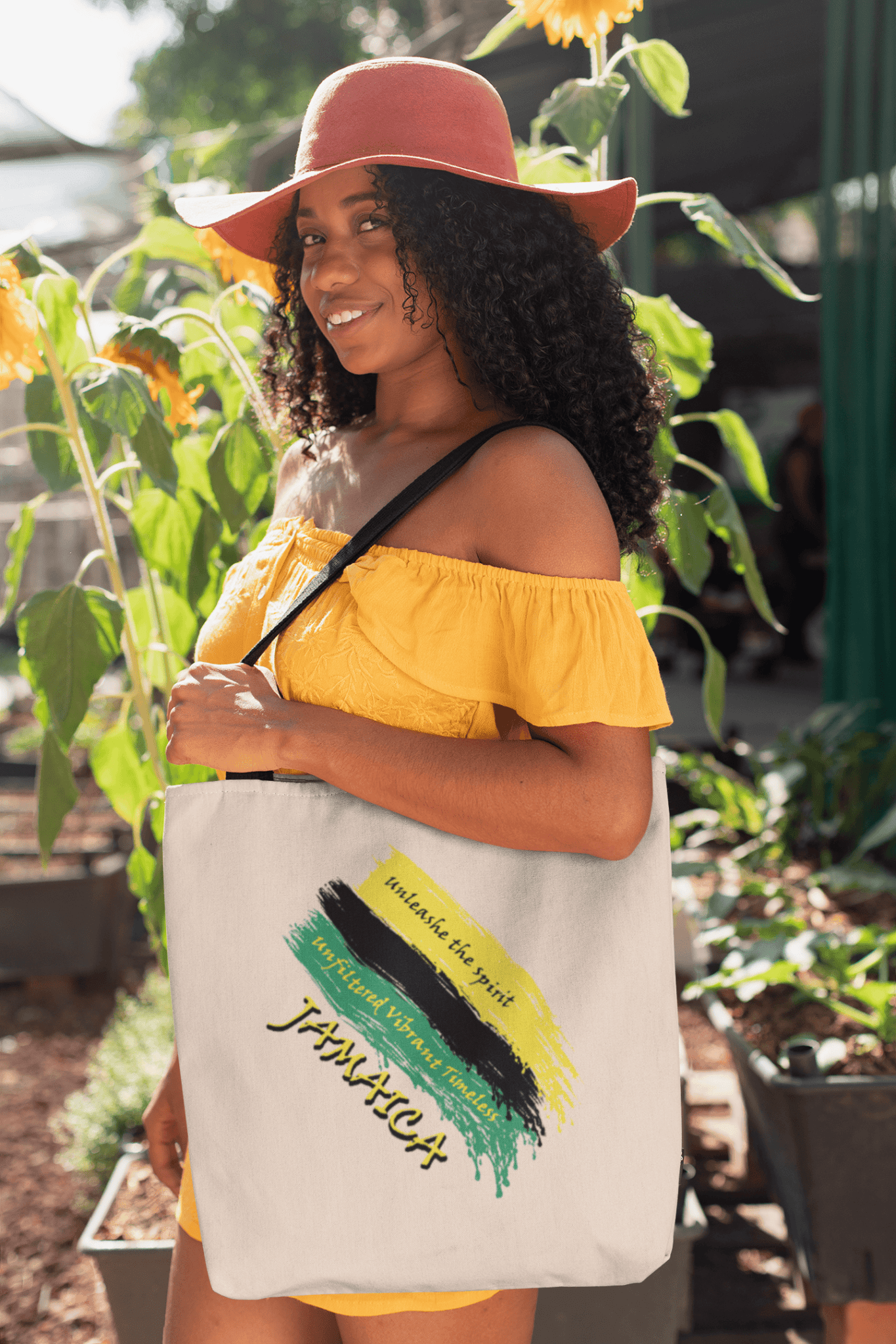 Awkward Styles 12.5X14.5X7 / Natural Raw Unfiltered Jamaica Organic Cotton Canvas Market Tote