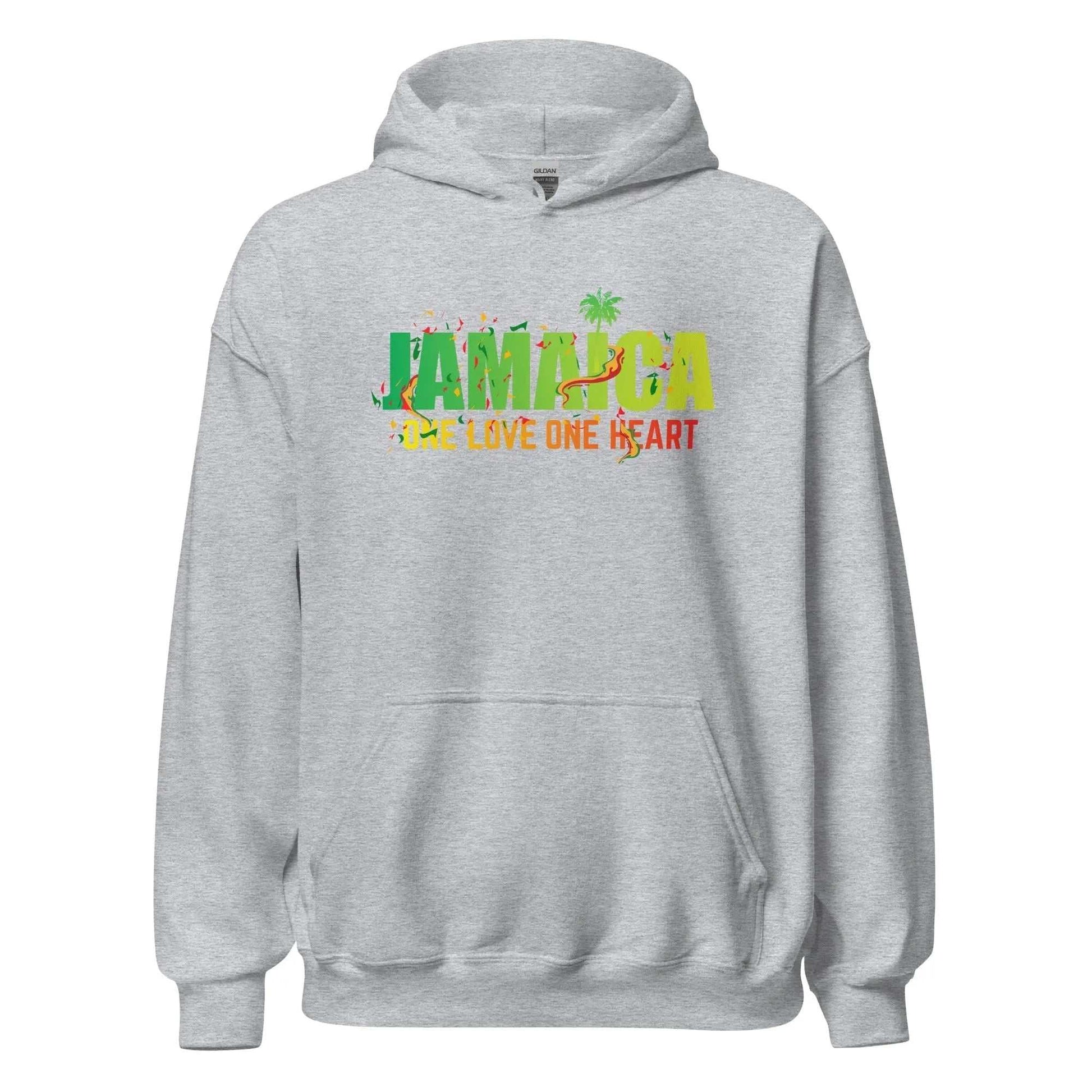 STYLISH3TEES.COM Sport Grey / M One Love One Heart Unisex Hoodie
