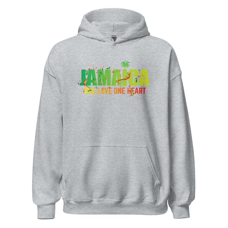 STYLISH3TEES.COM Sport Grey / M One Love One Heart Unisex Hoodie
