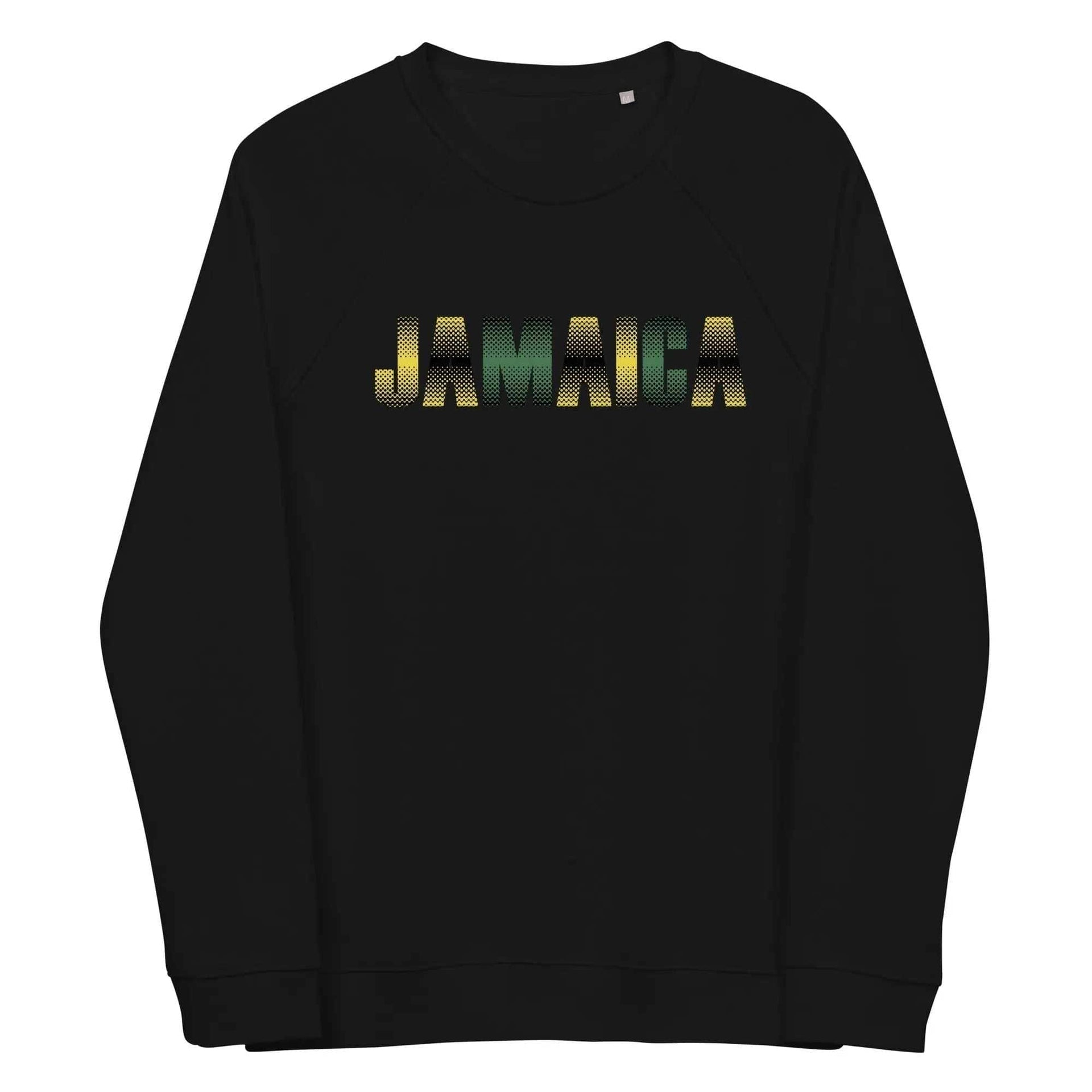 Stylish3Tees.com Black / S Jamaica Unisex organic raglan sweatshirt