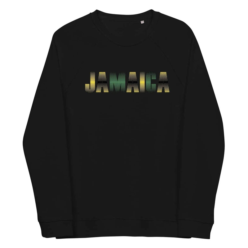 Stylish3Tees.com Black / S Jamaica Unisex organic raglan sweatshirt