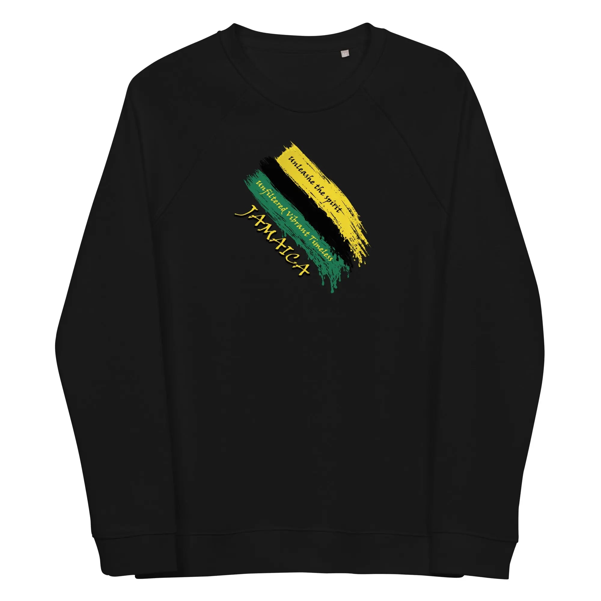 Jamaica Unfiltered Unisex organic raglan sweatshirt - Stylish3Tees.com