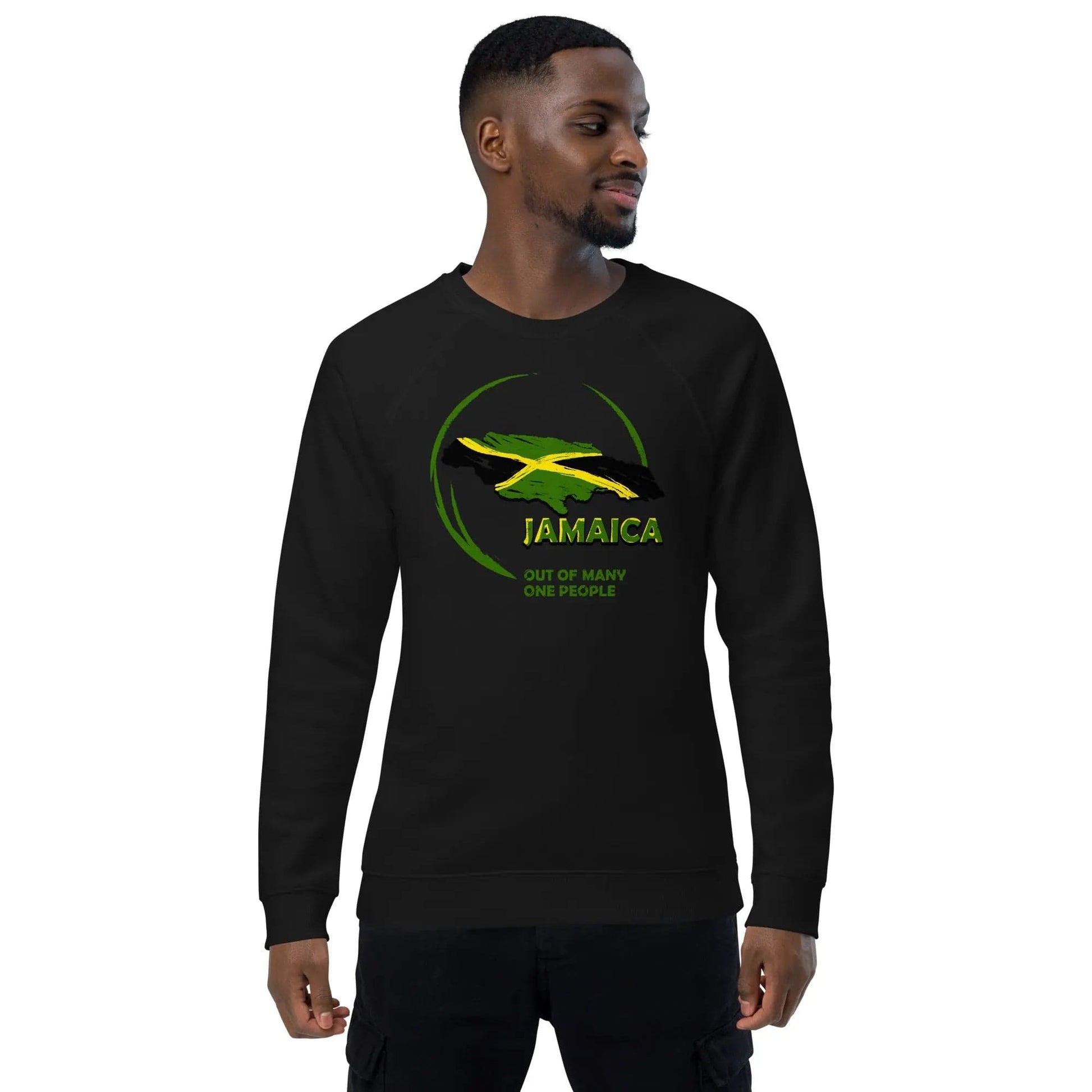 Stylish3Tees.com Black / XS Unisex organic raglan sweatshirt
