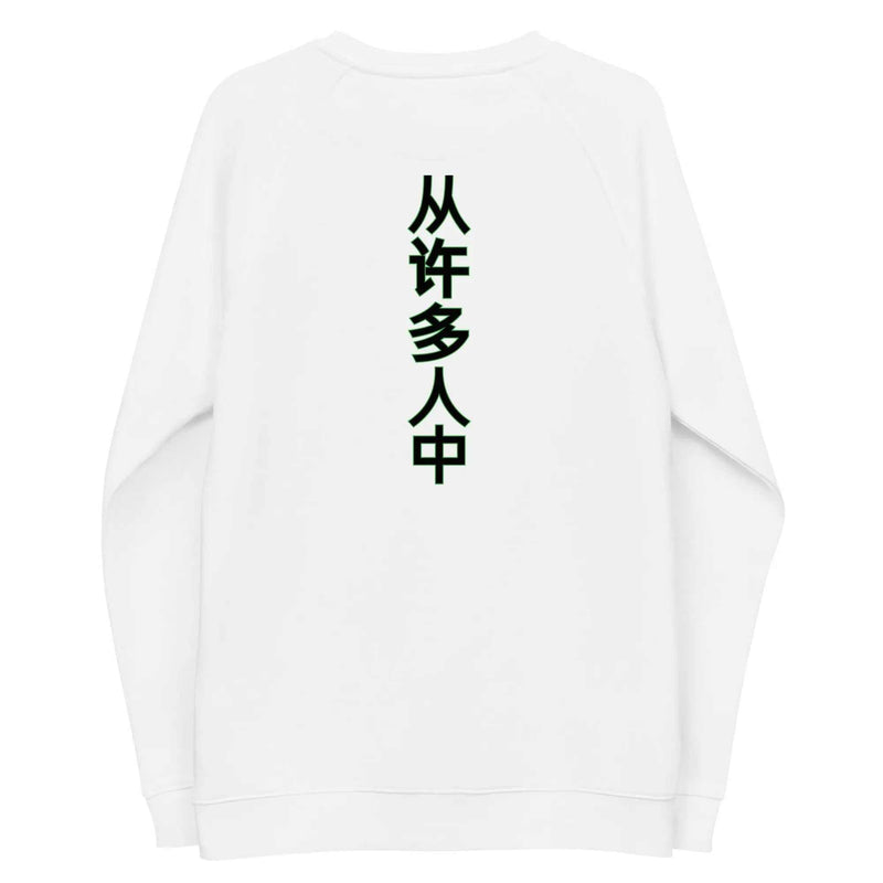 Stylish3Tees.com Out Of Many One People Unisex organic raglan sweatshirt