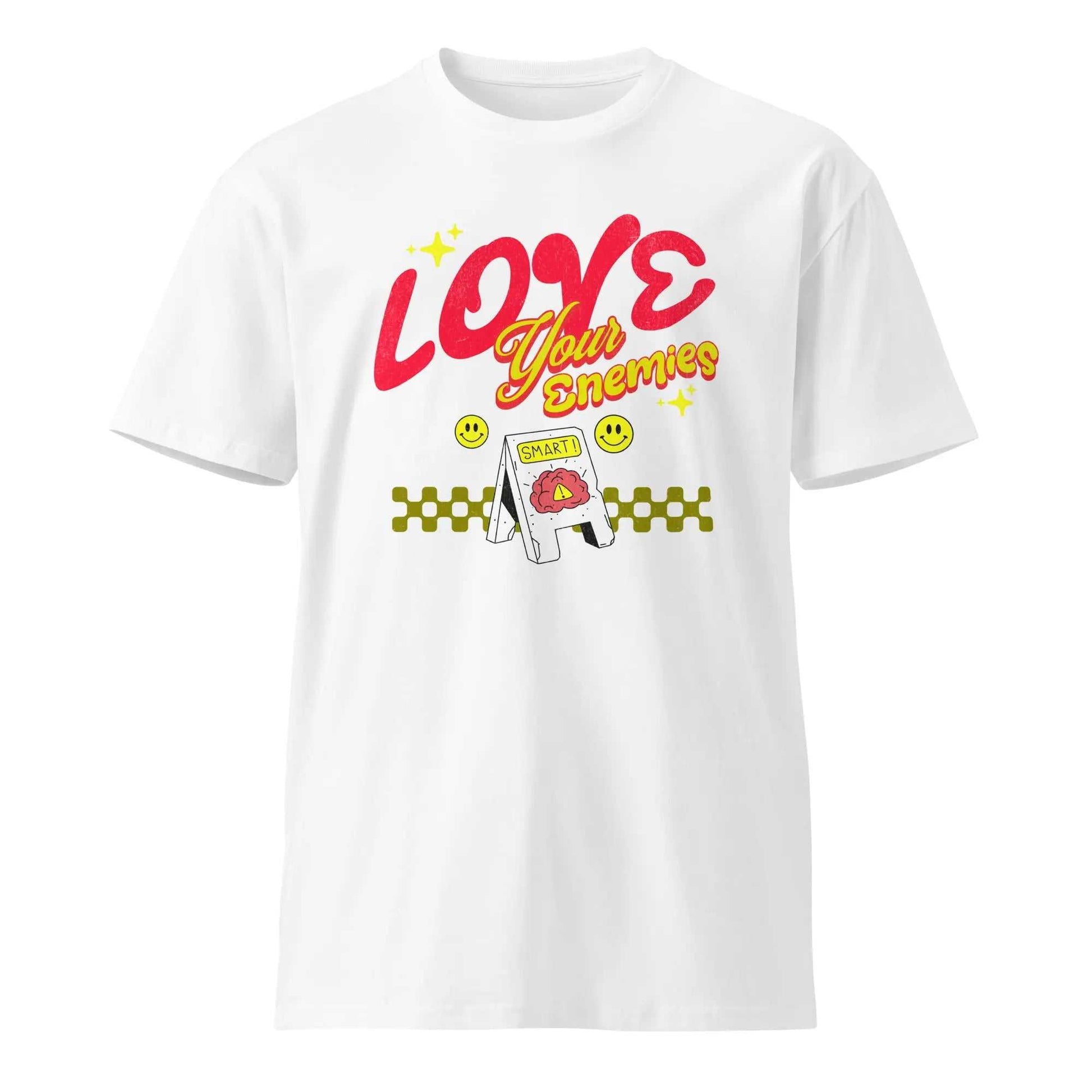 Stylish3Tees.com White / S Love Your Enemy Unisex premium t-shirt