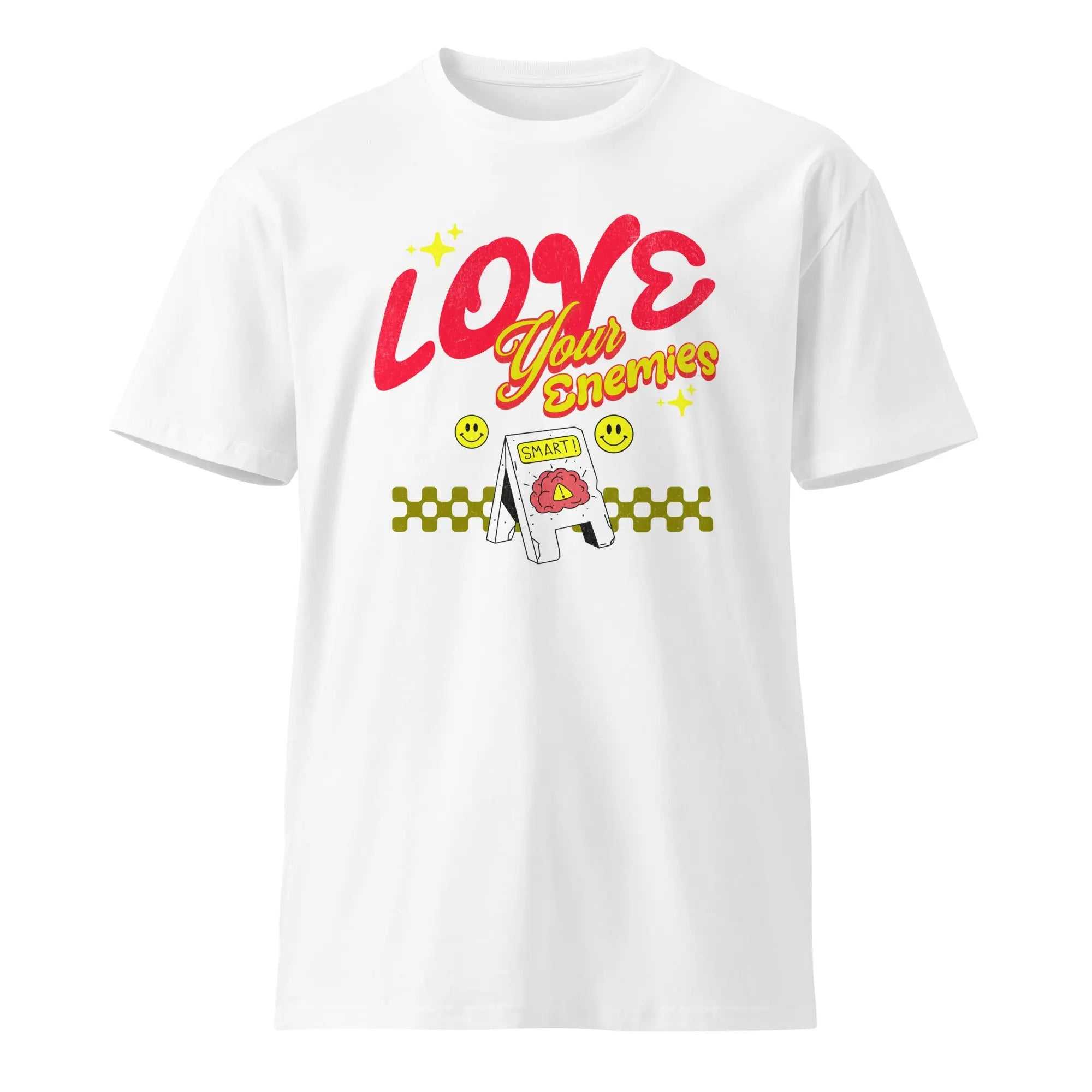 Stylish3Tees.com White / S Love Your Enemy Unisex premium t-shirt