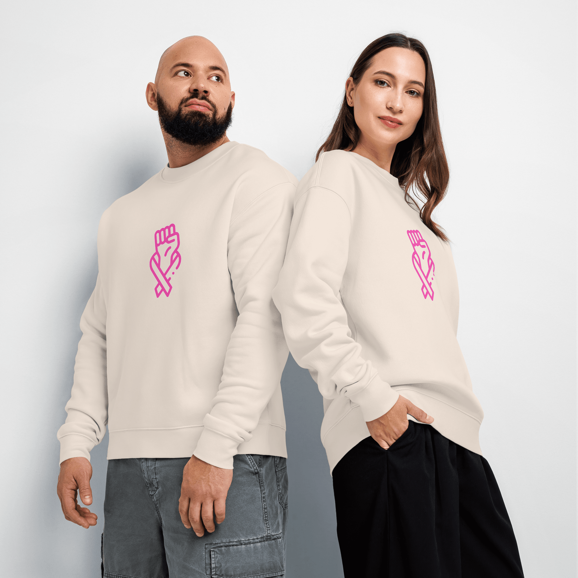 Stylish3Tees.com Her Fight Is Our Fight Unisex relax crew neck sweatshirt