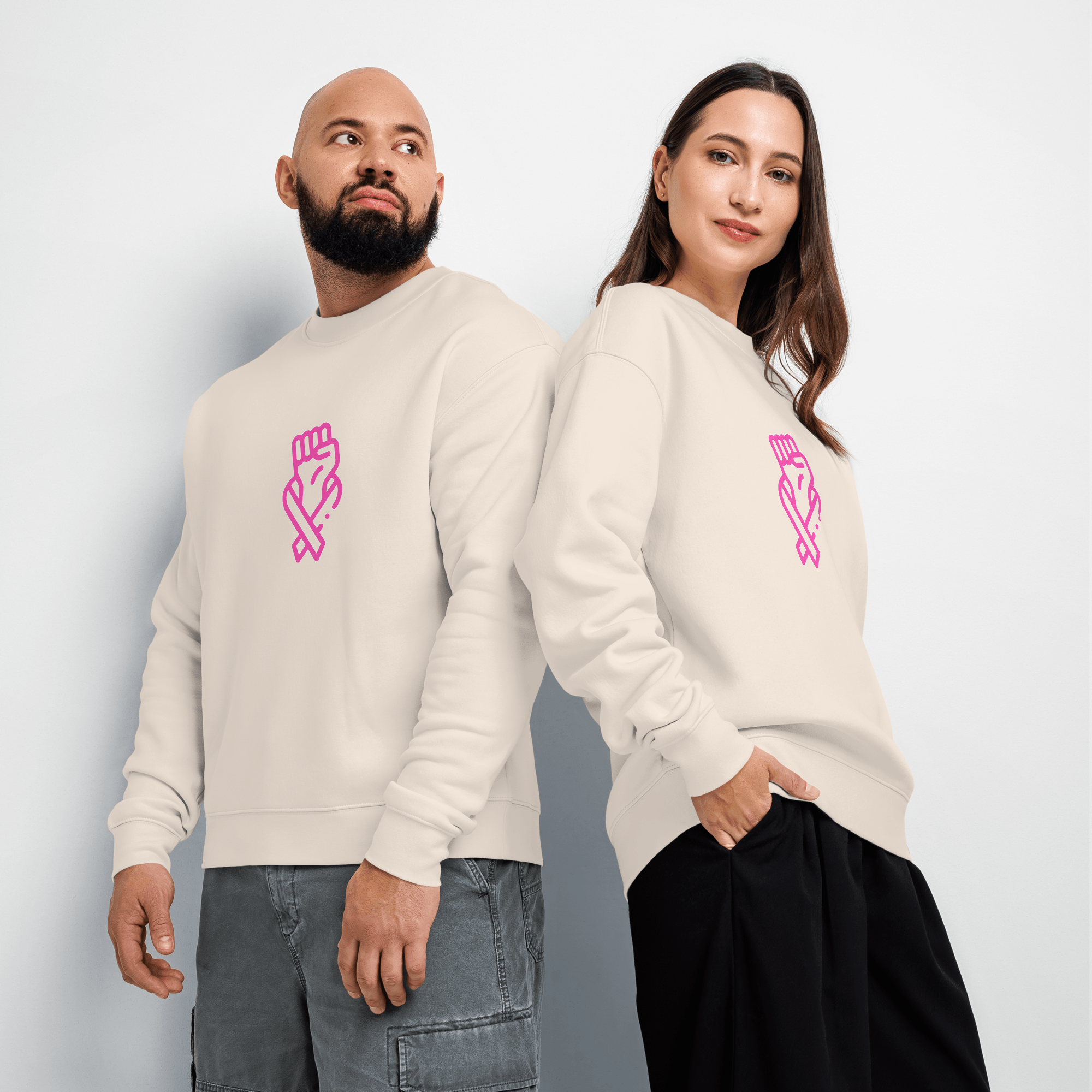 Stylish3Tees.com Her Fight Is Our Fight Unisex relax crew neck sweatshirt