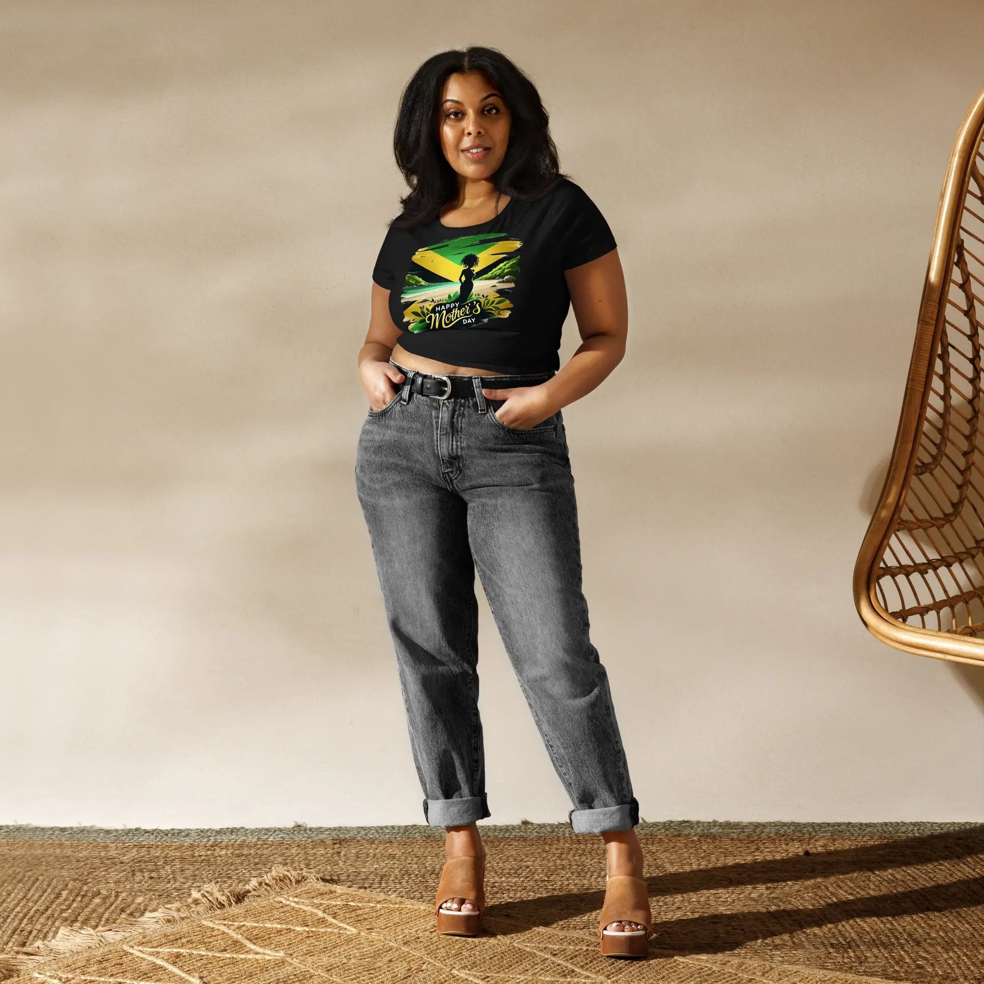 Mothers Day Women’s Crop Tee - Stylish3Tees.com