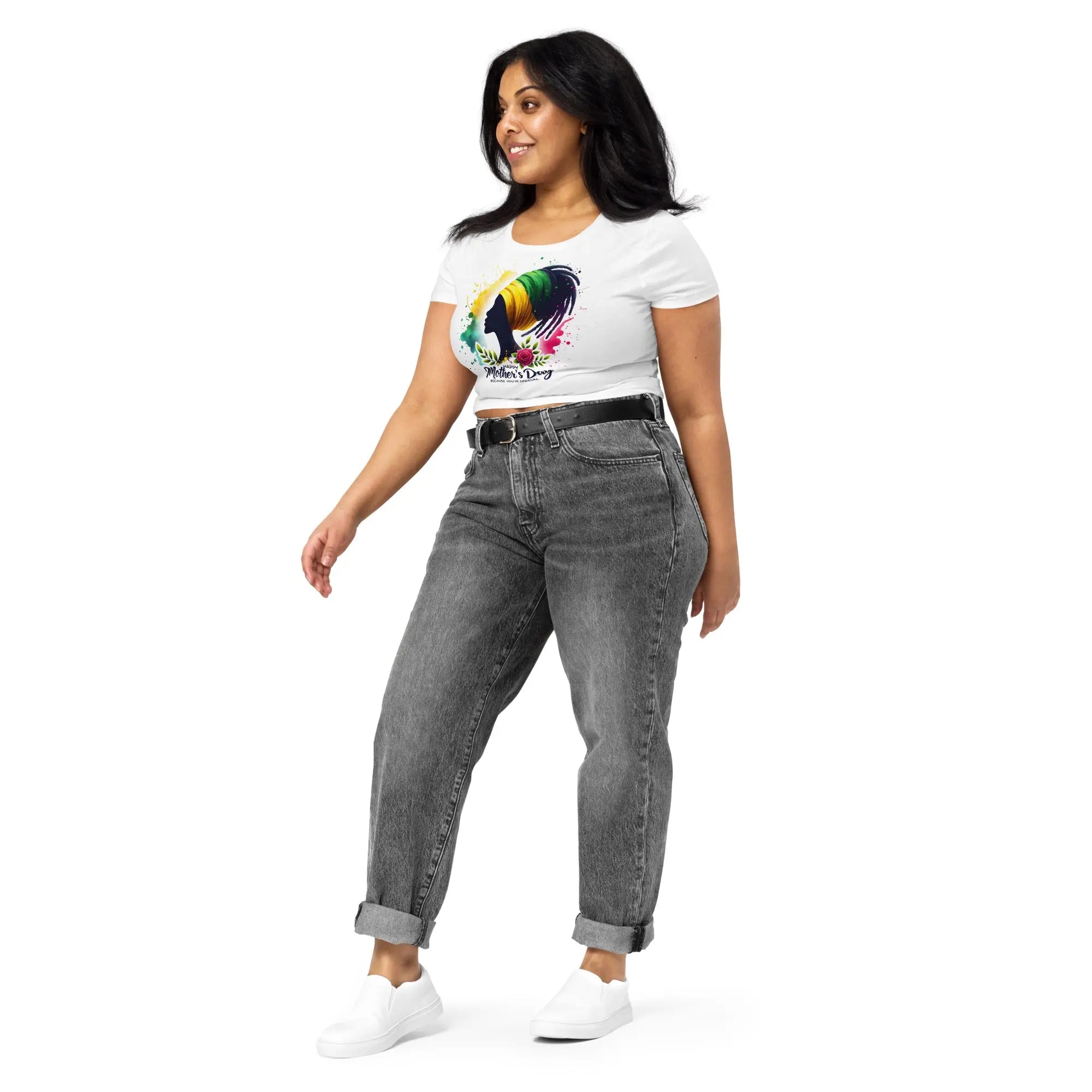 Mothers Day Women’s Crop Tee - Stylish3Tees.com