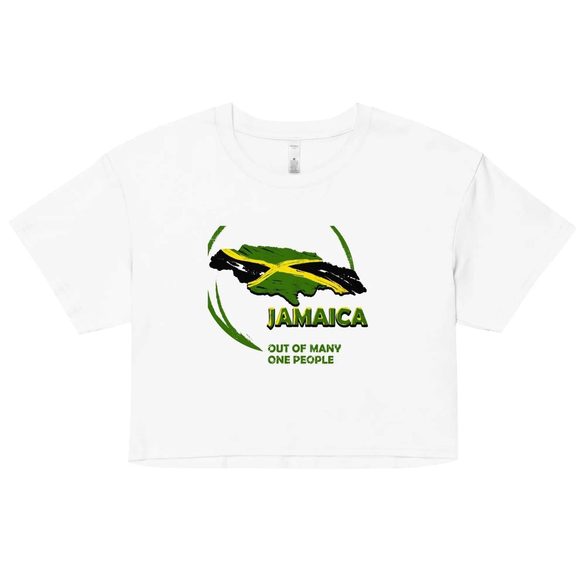 STYLISH3TEES.COM White / XS Out Of Many One People Women Crop Top
