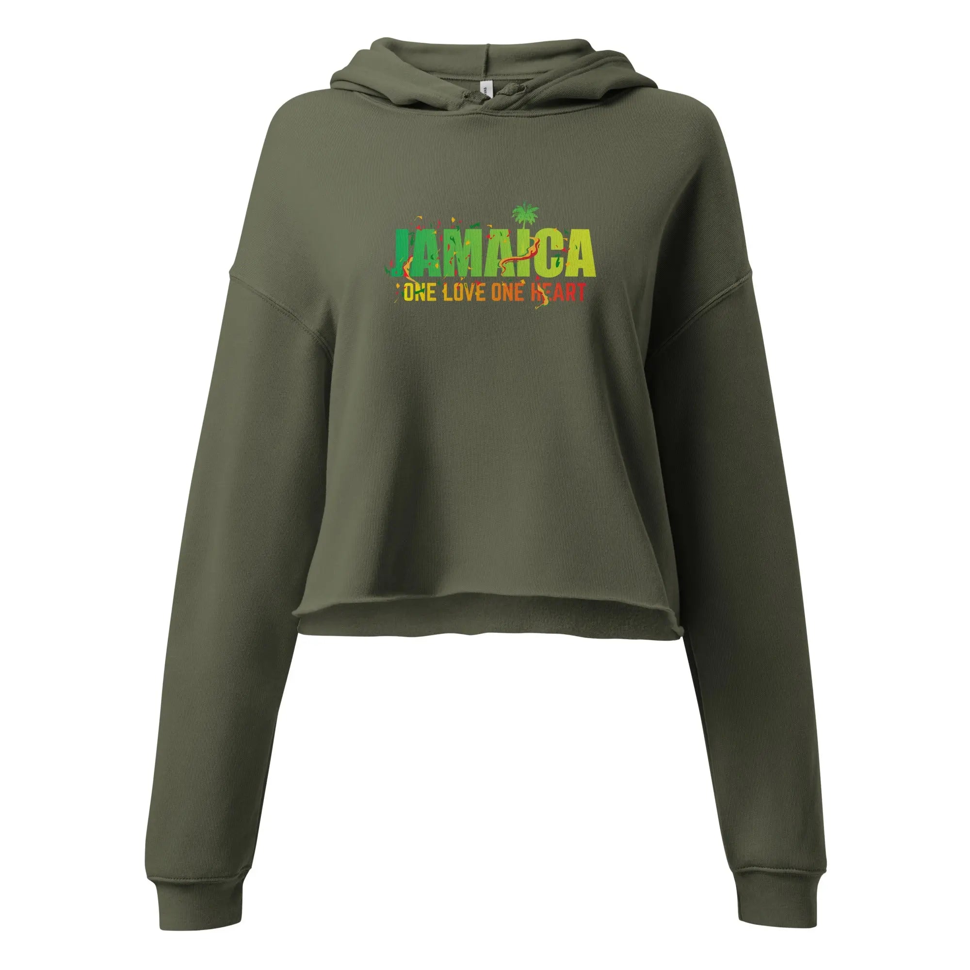 Heart Ladies Crop Hoodie