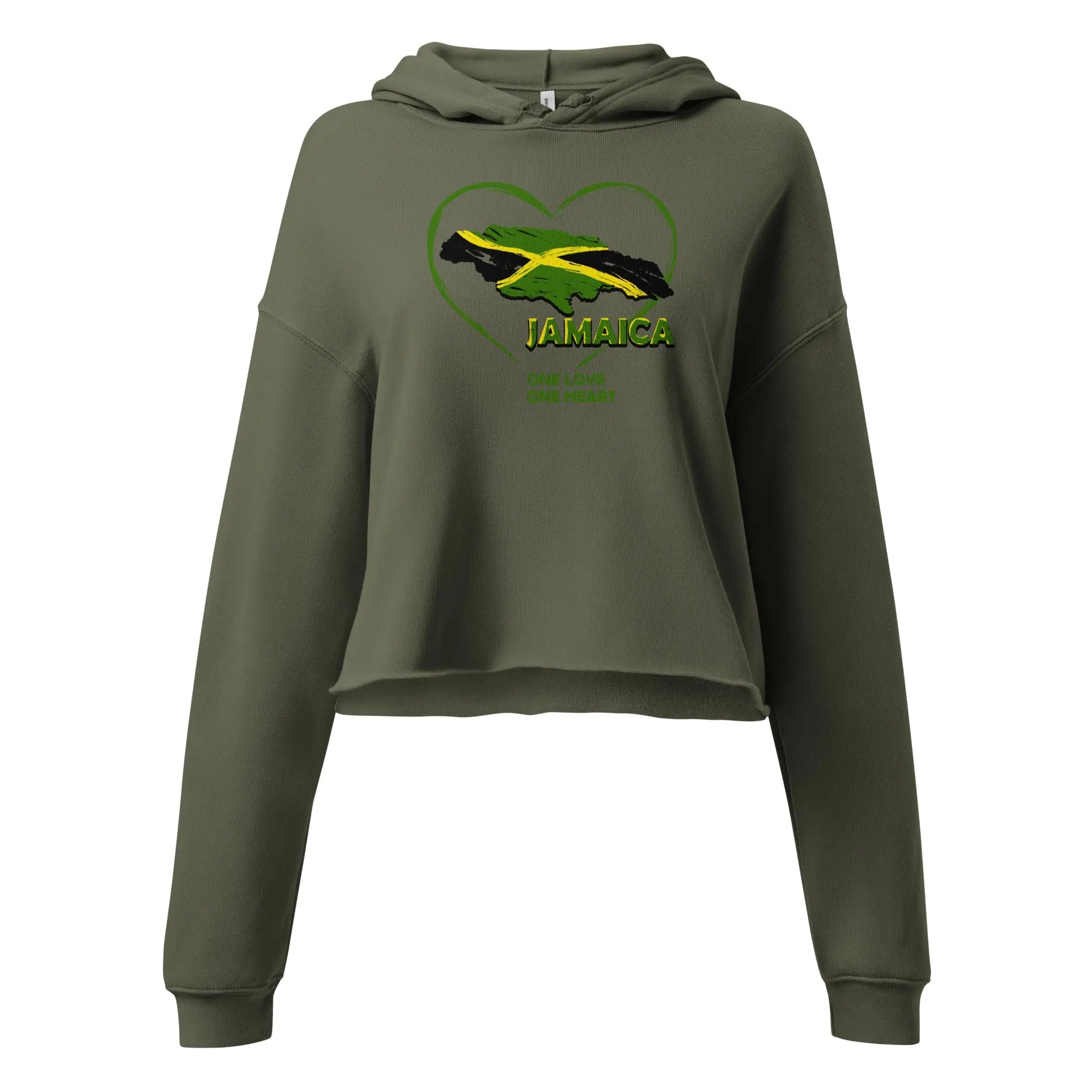 Heart Ladies Crop Hoodie