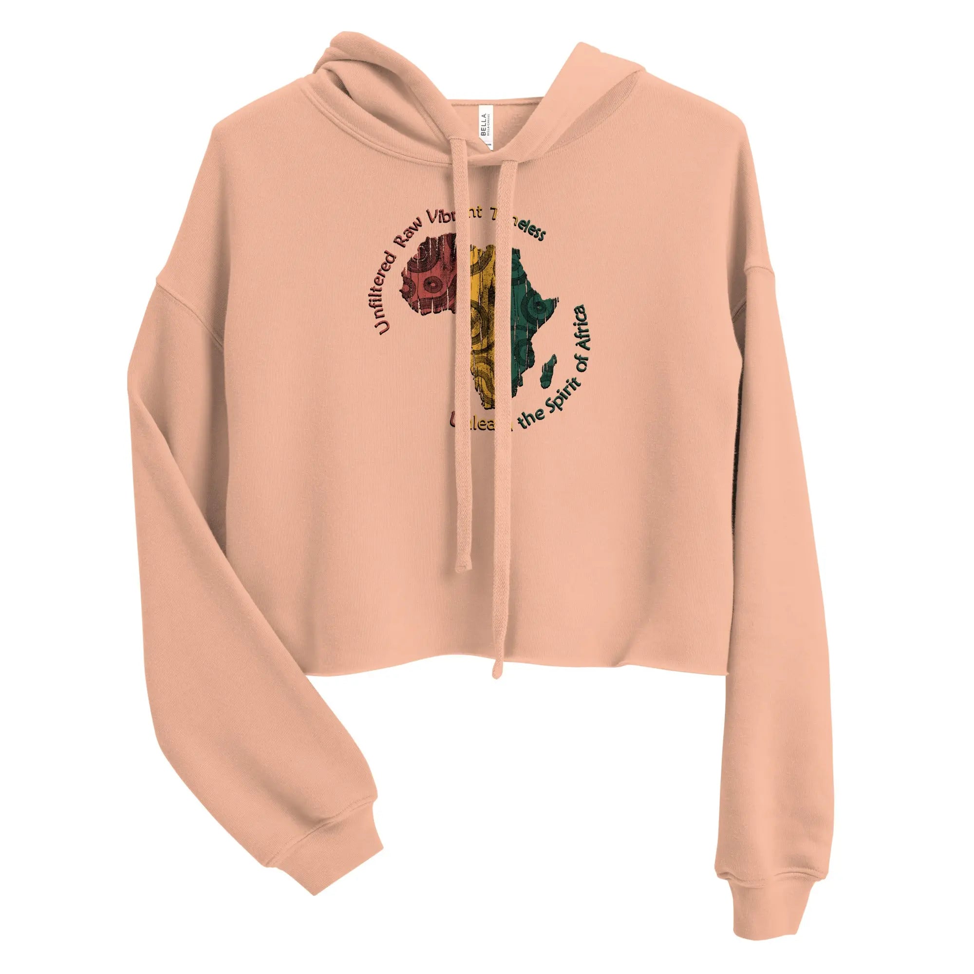 Africa Ladies Crop Hoodie