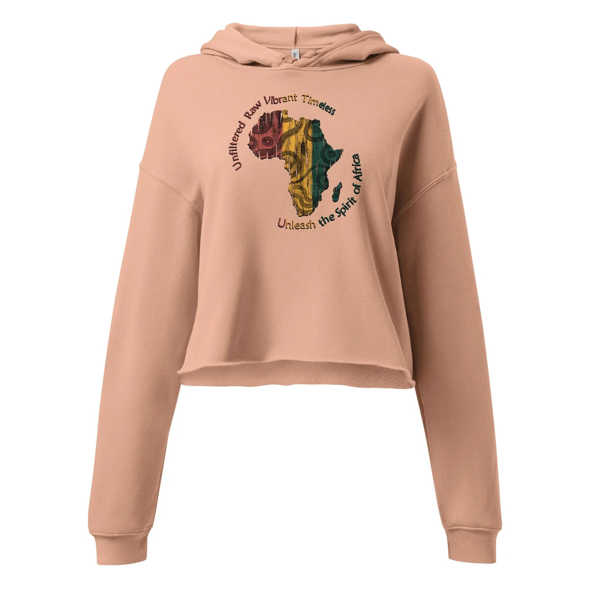 Africa Ladies Crop Hoodie