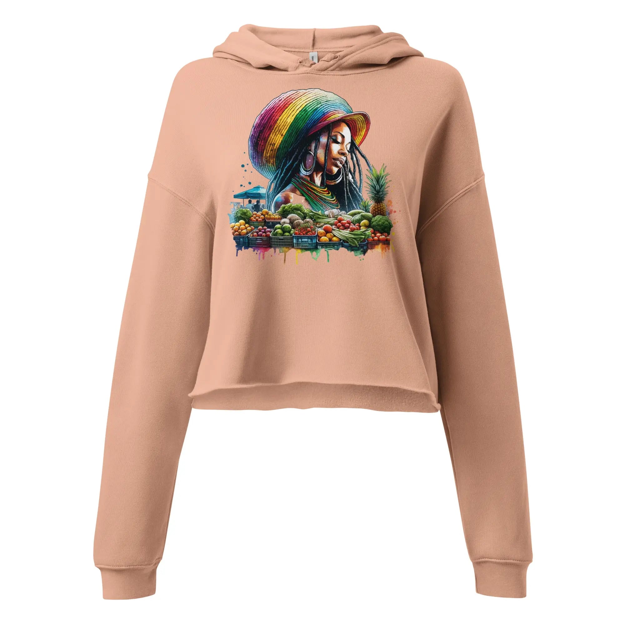 Natural Beauty Ladies Crop Hoodie - Stylish3Tees.com