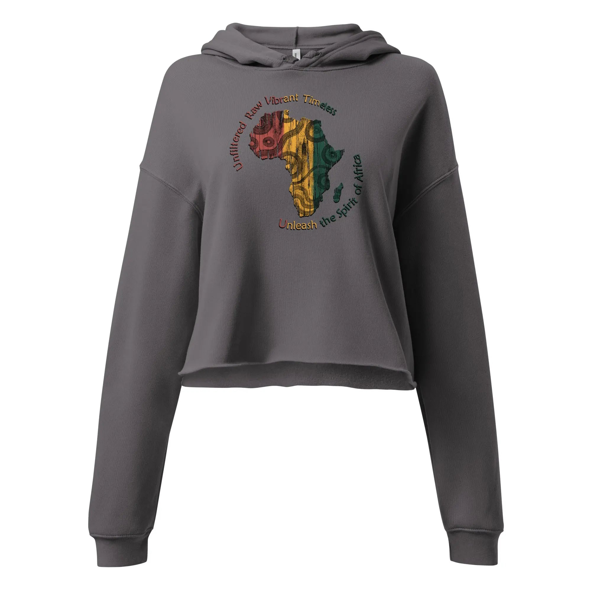 Africa Ladies Crop Hoodie