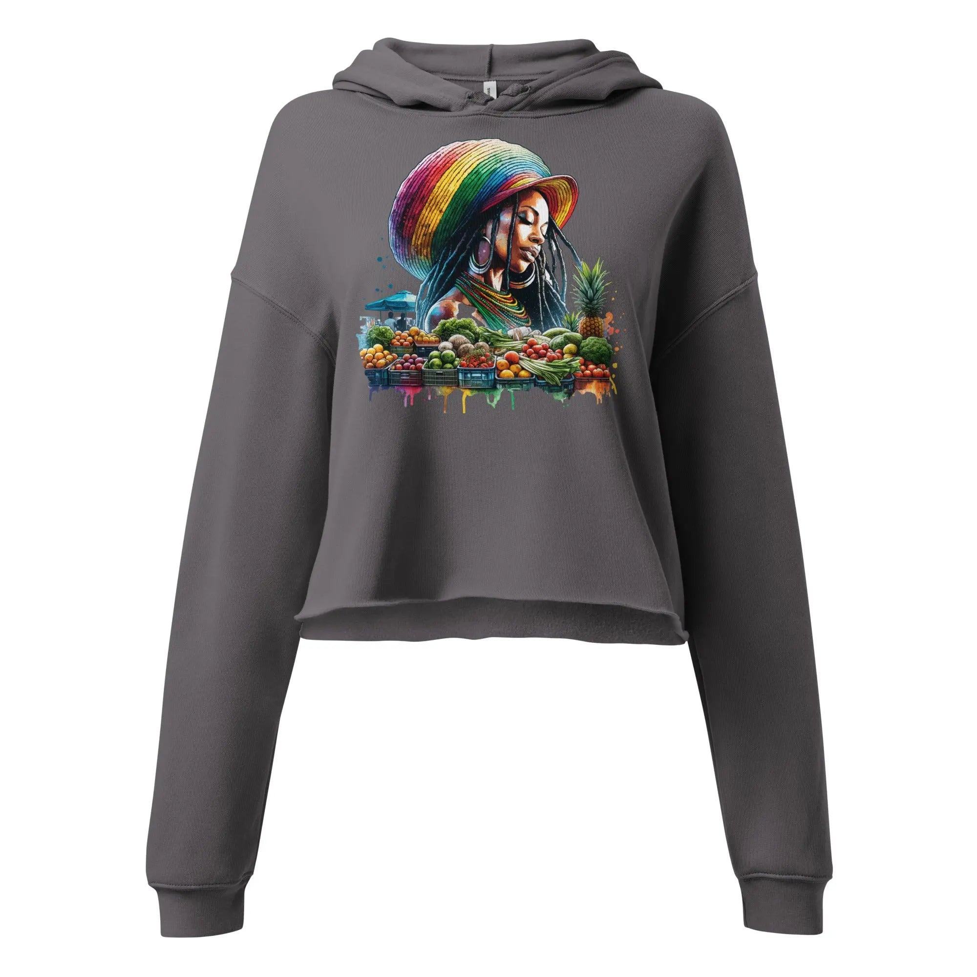 Natural Beauty Ladies Crop Hoodie - Stylish3Tees.com