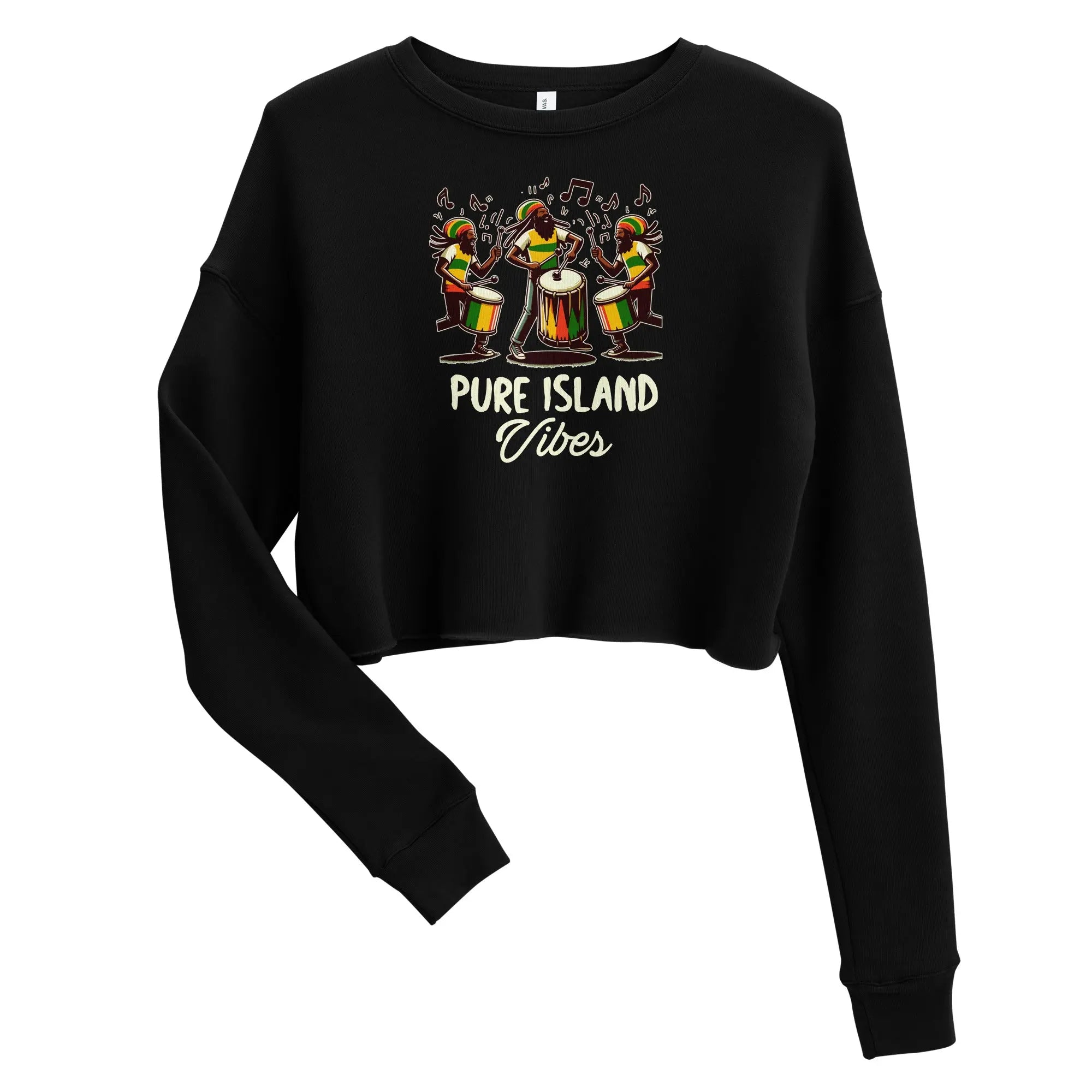 Pure Island Vibes Crop Sweatshirt - Stylish3Tees.com