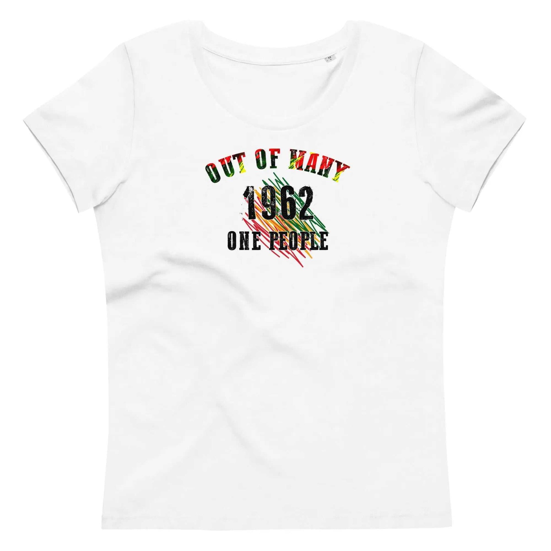 Stylish3Tees.com S Out Of Many One People Women's fitted eco tee