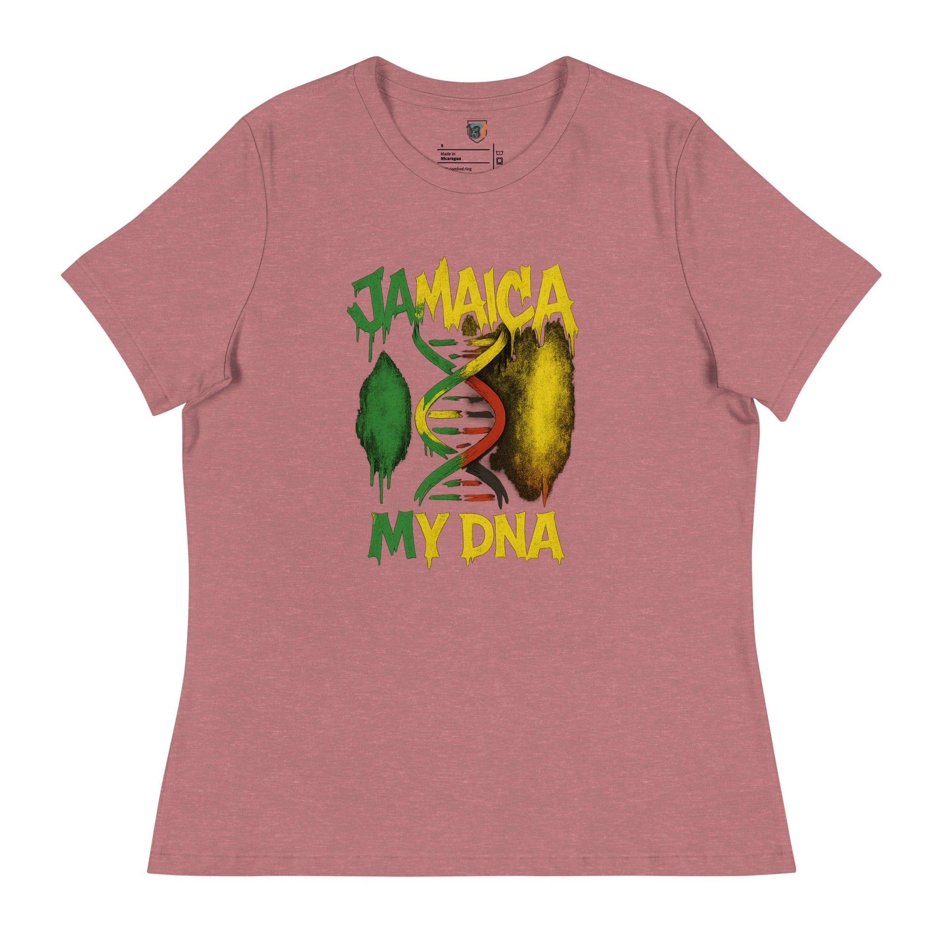 Stylish3Tees.com Heather Mauve / S Jamaica MY DNA Women's Relaxed T-Shirt