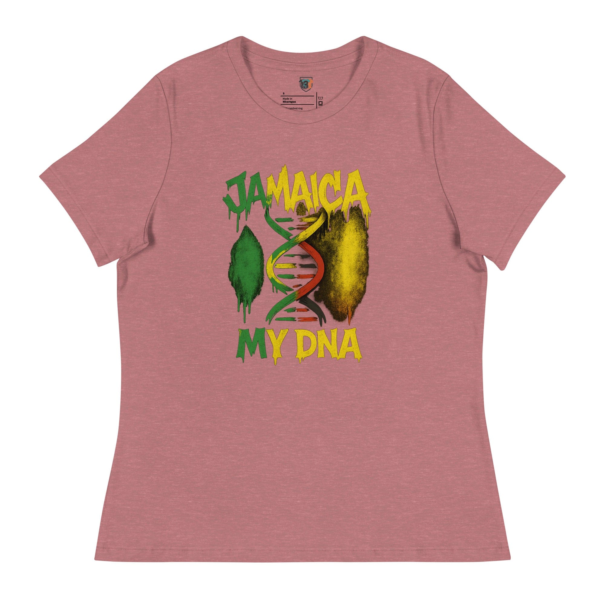 Stylish3Tees.com Heather Mauve / S Jamaica MY DNA Women's Relaxed T-Shirt