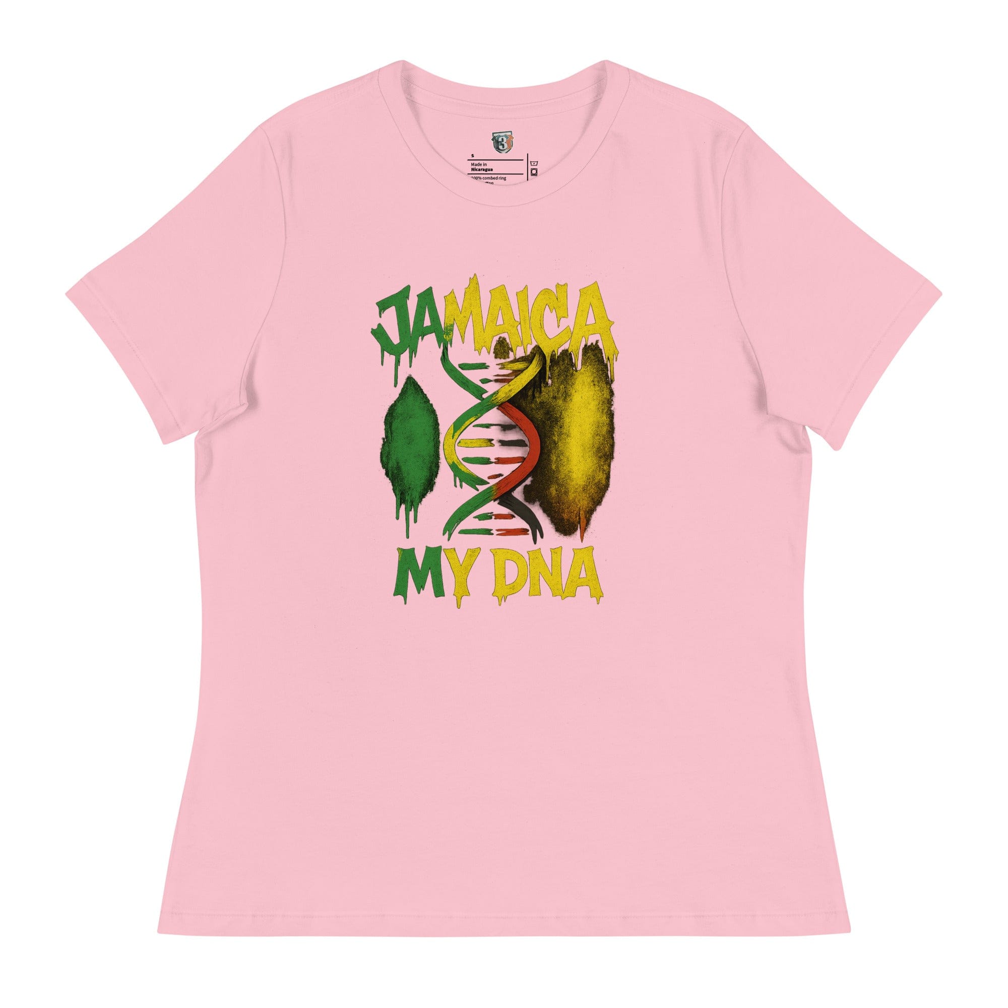 Stylish3Tees.com Pink / S Jamaica MY DNA Women's Relaxed T-Shirt